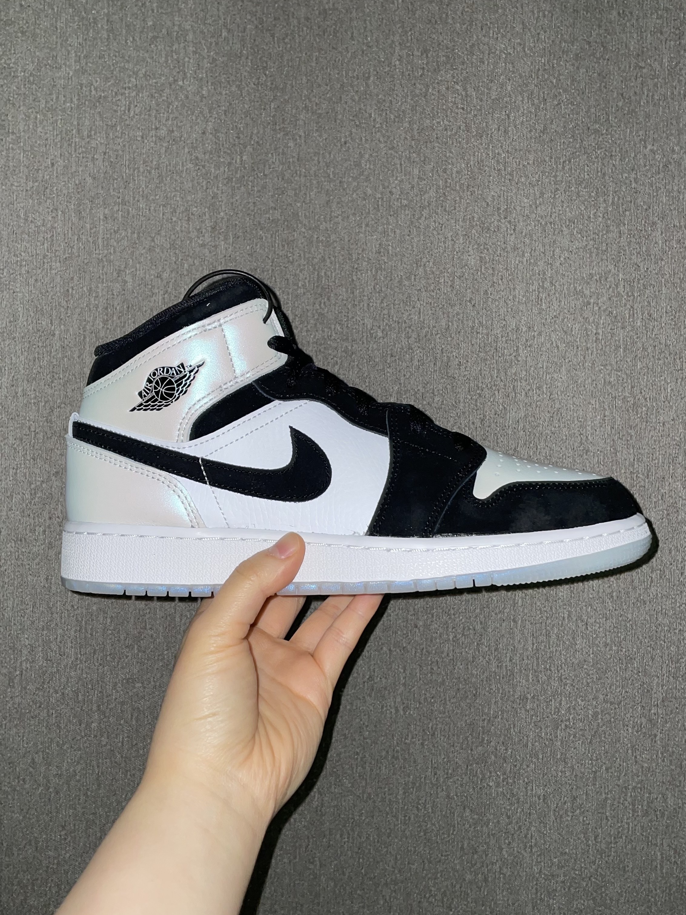 (GS) Jordan 1 Mid SE Diamond, Jordan 1 Mid SE Diamond 착용 스타일 - 4