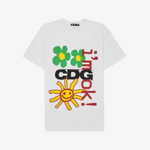 CDG x CPFM 아임 오케이 티셔츠 #2 화이트