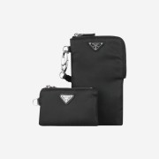 Prada Two Re-Nylon Pouches Black