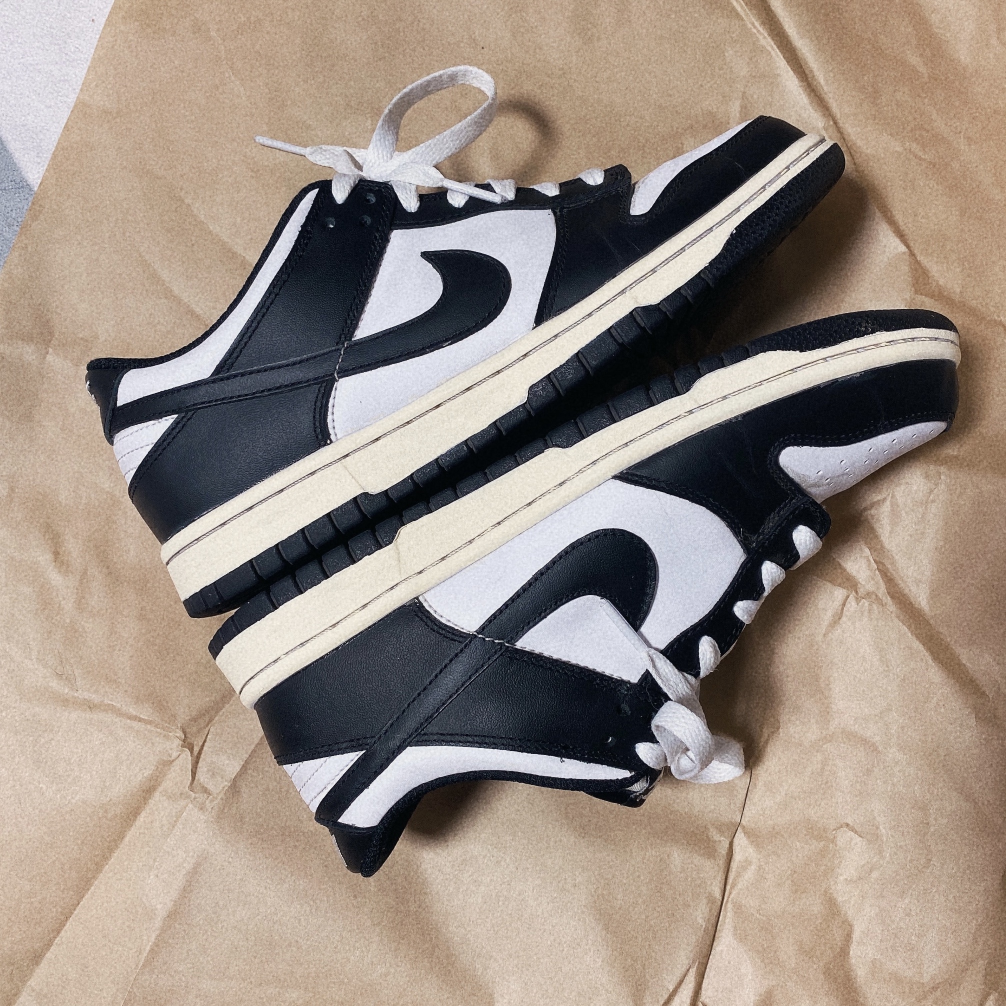 Nike Dunk Low Retro Black, (W) Nike Dunk Low Black 착용 스타일