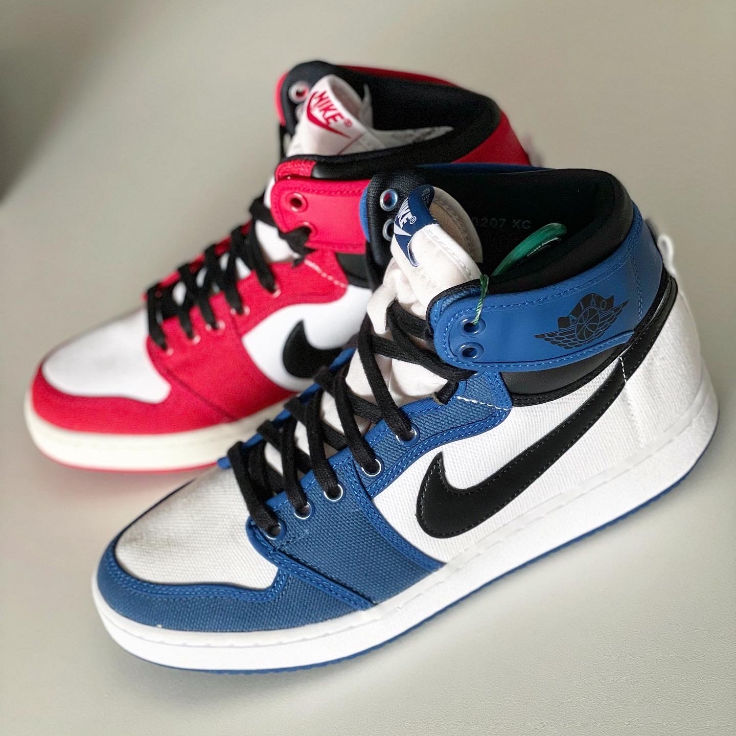 Jordan 1 KO Chicago 2021, Jordan 1 KO Storm Blue 착용 스타일 - 1