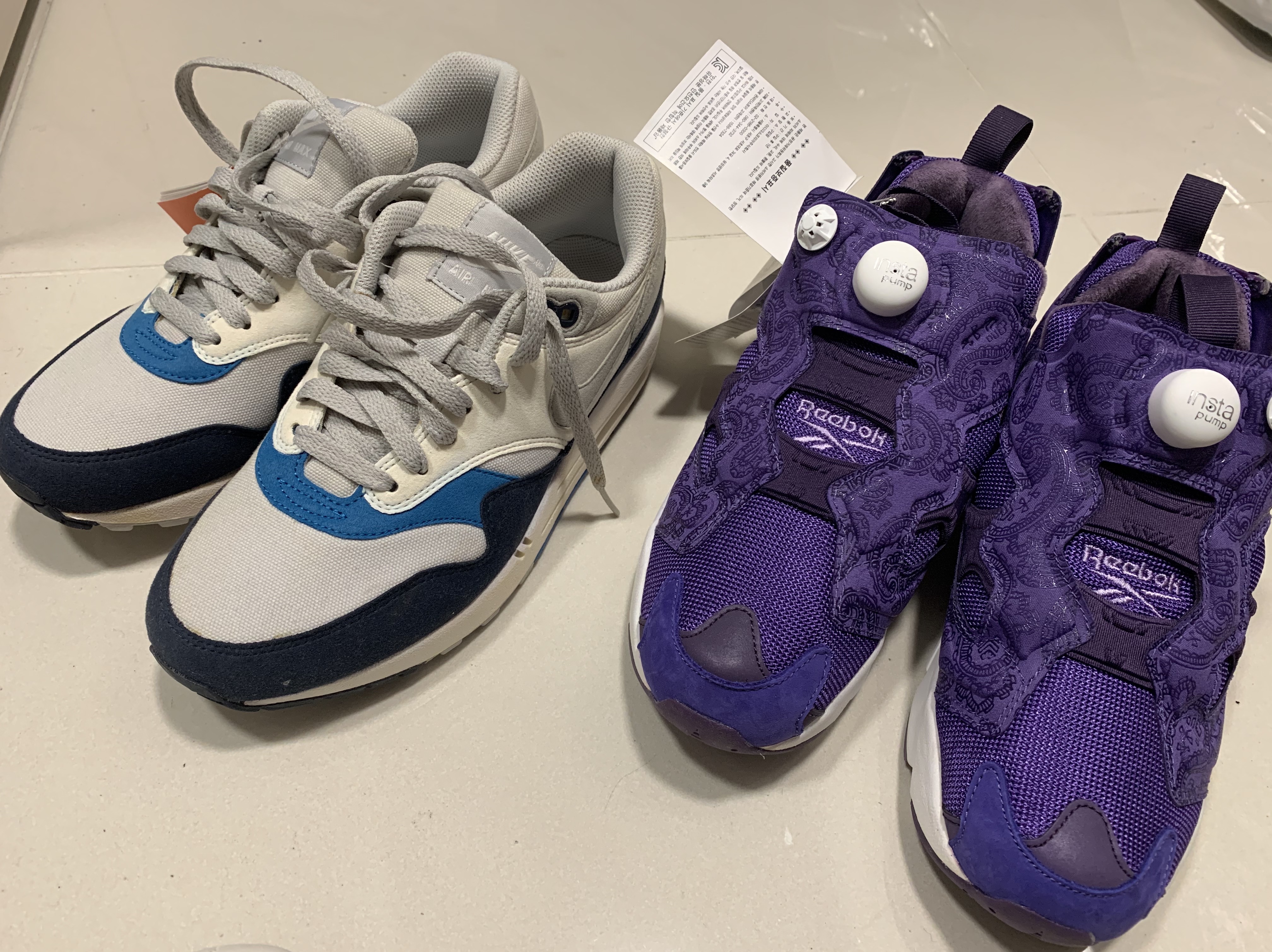 Reebok Instapump Fury OG Team Purple 착용 스타일