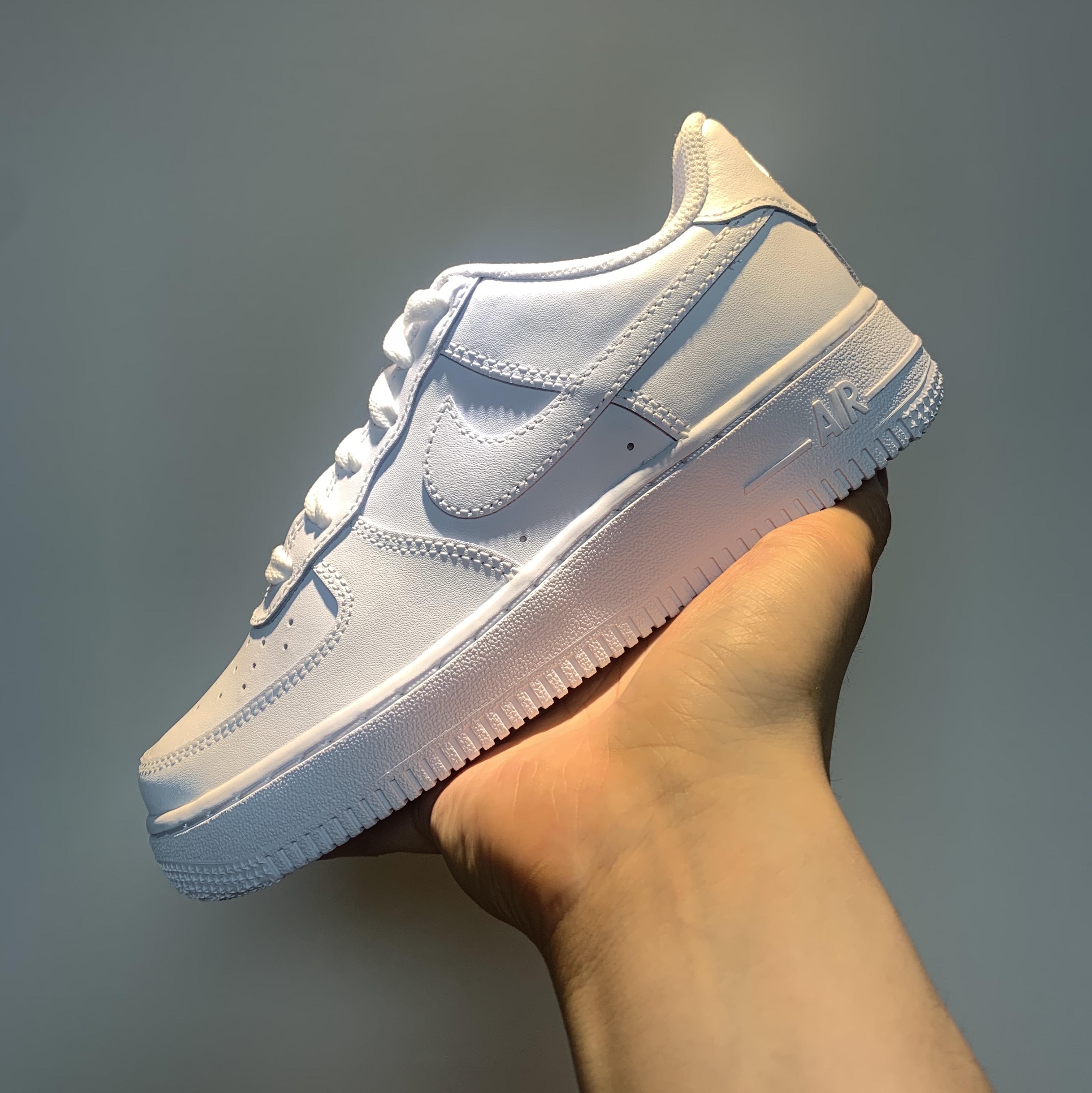 (GS) Nike Air Force 1 LE White 착용 스타일