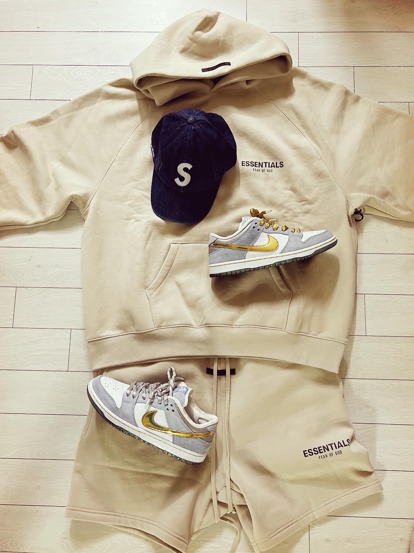Supreme Kevlar Denim S Logo 6-Panel Indigo - 22SS, Essentials Pullover Hoodie Oat - Nordstrom Exclusive 착용 스타일 - 1