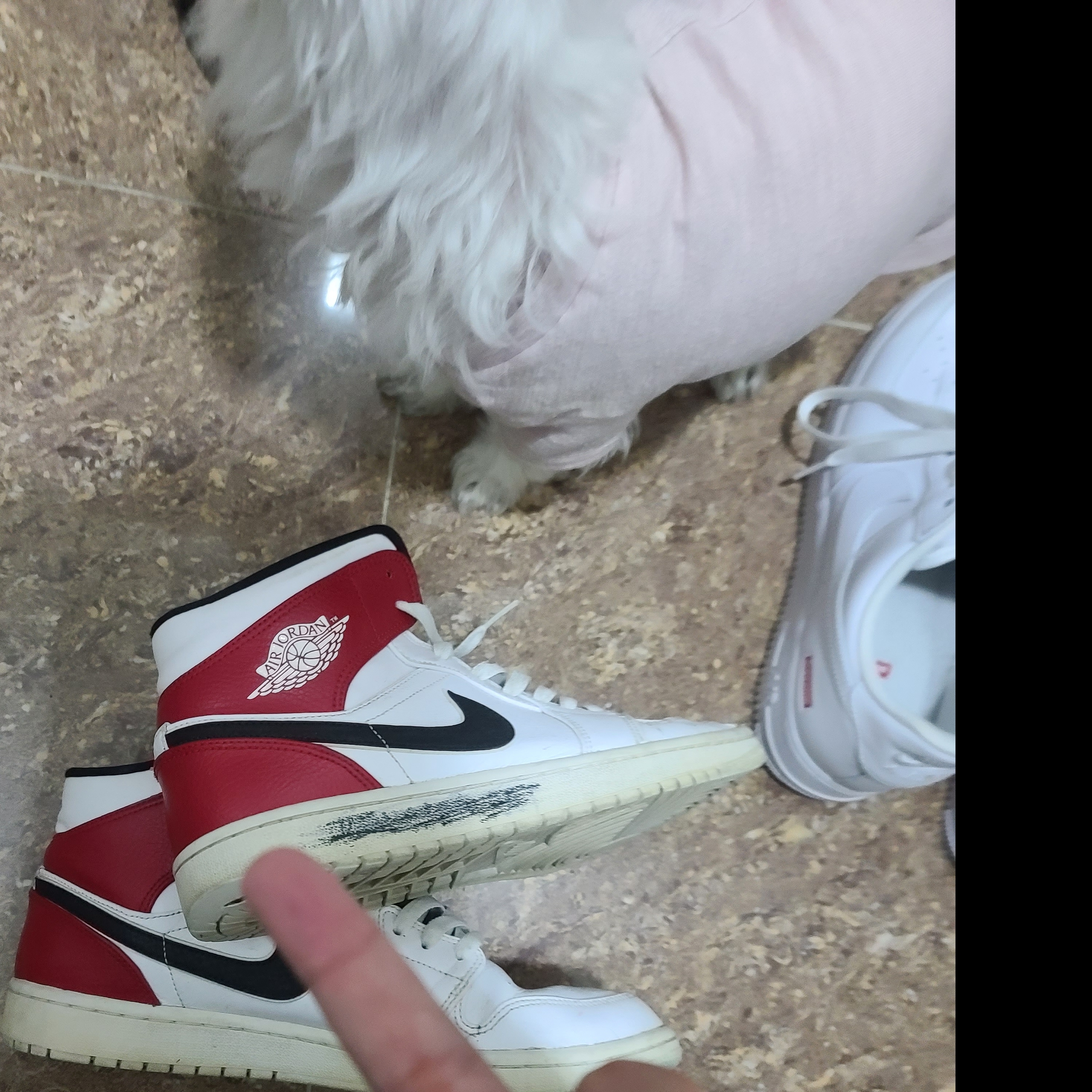 Jordan 1 Mid White Chicago 착용 스타일