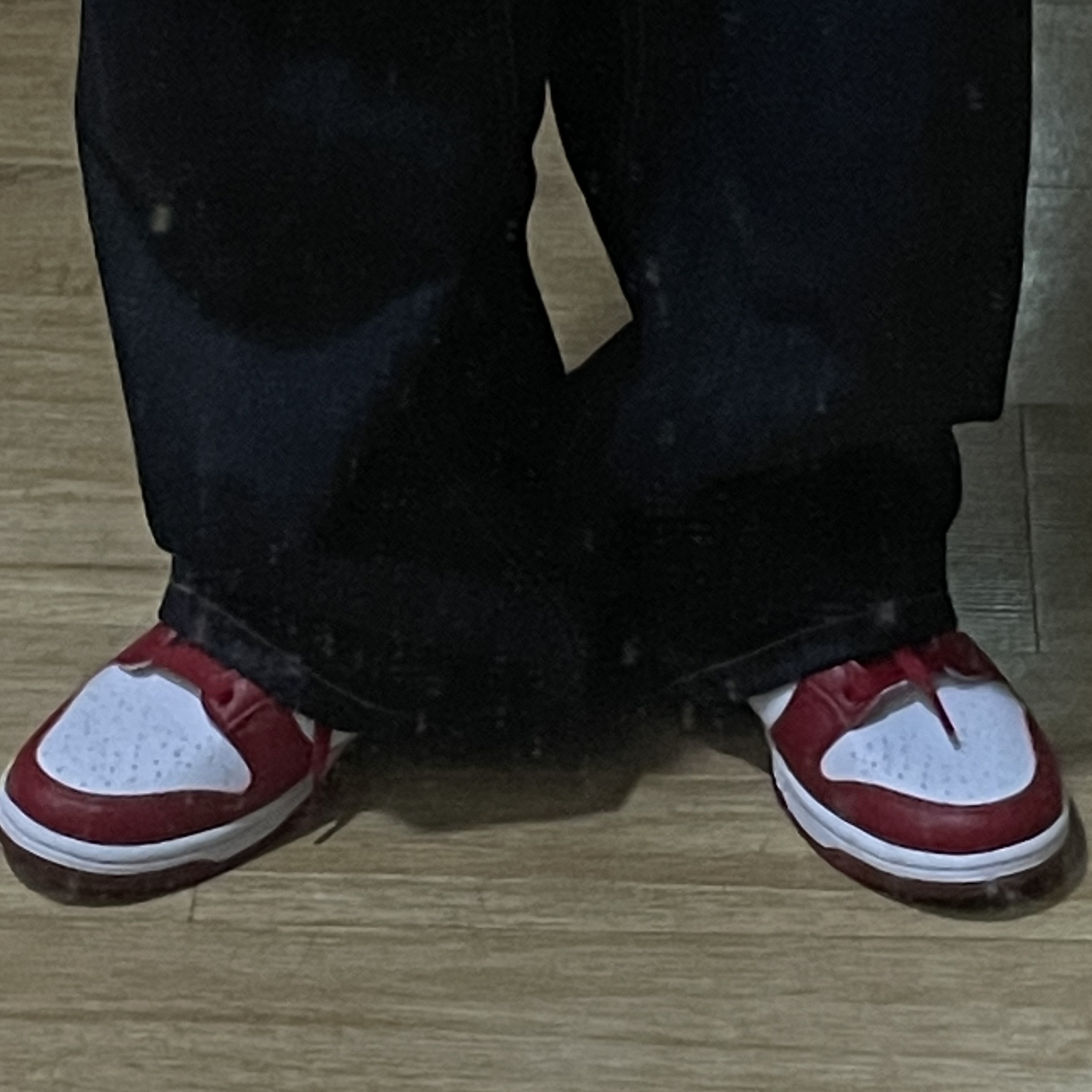 (W) Nike Dunk Low Next Nature Gym Red 착용 스타일 - 2