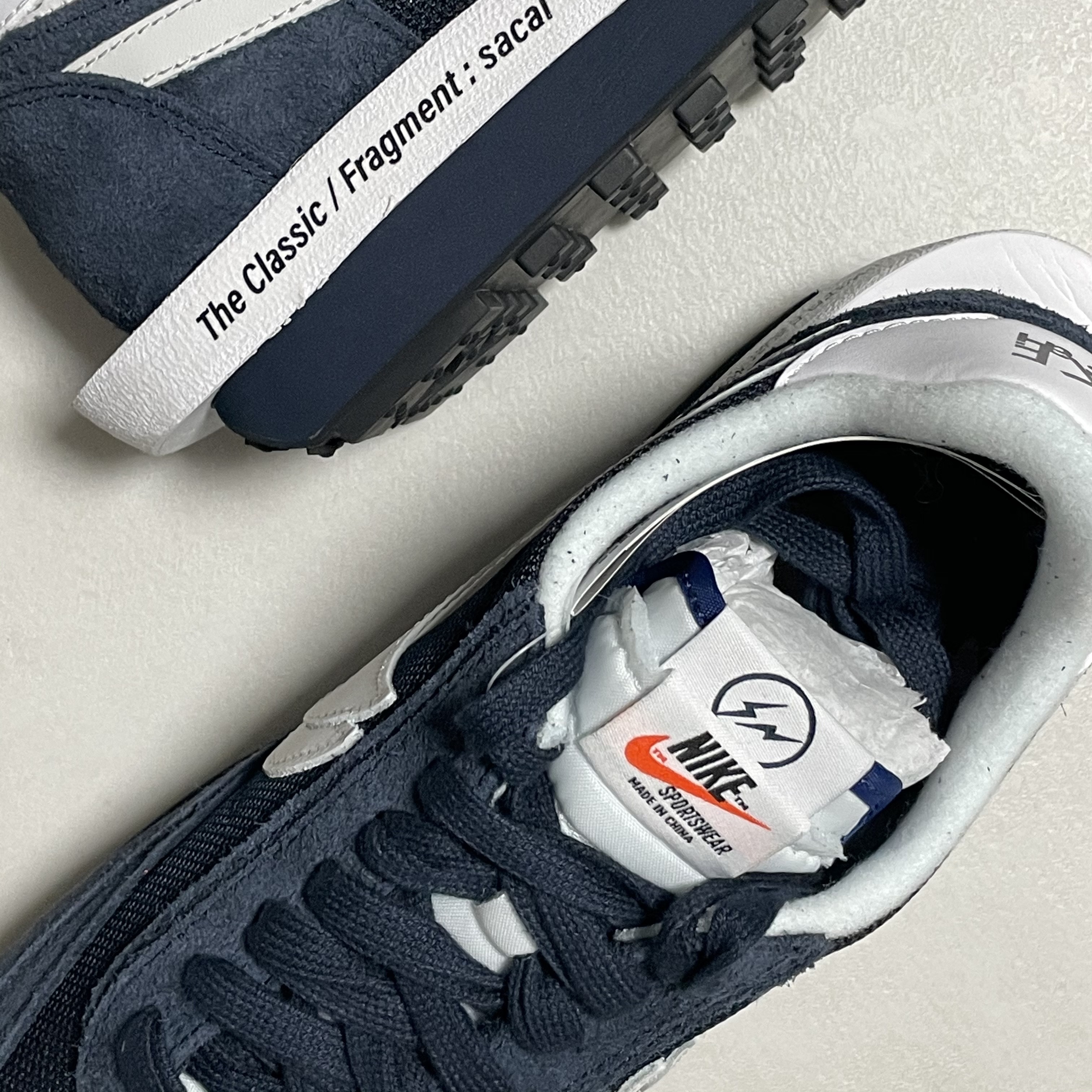 Nike x Sacai x Fragment LDWaffle Blackened Blue 착용 스타일