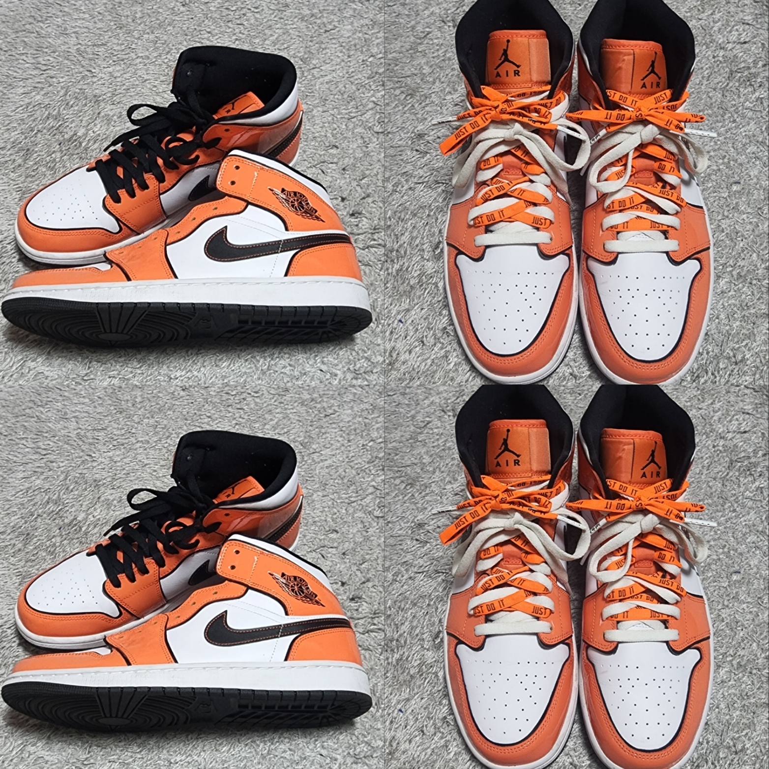 Jordan 1 Mid SE Turf Orange 착용 스타일