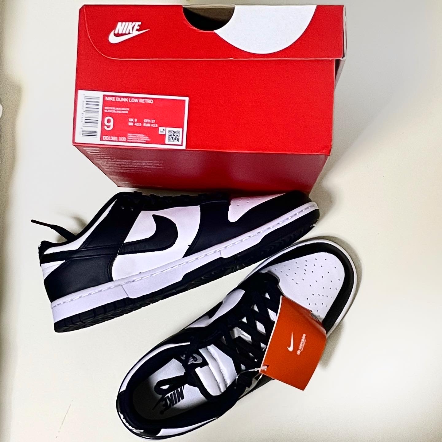 Nike Dunk Low Retro Black 착용 스타일 - 1