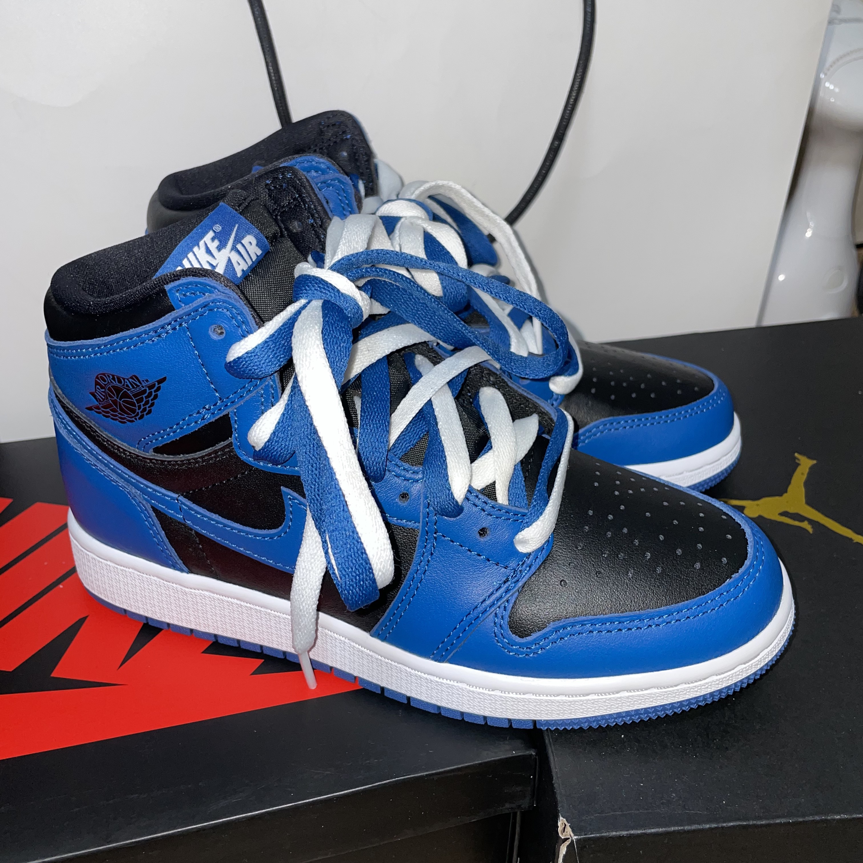 (GS) Jordan 1 Retro High OG Dark Marina Blue 착용 스타일