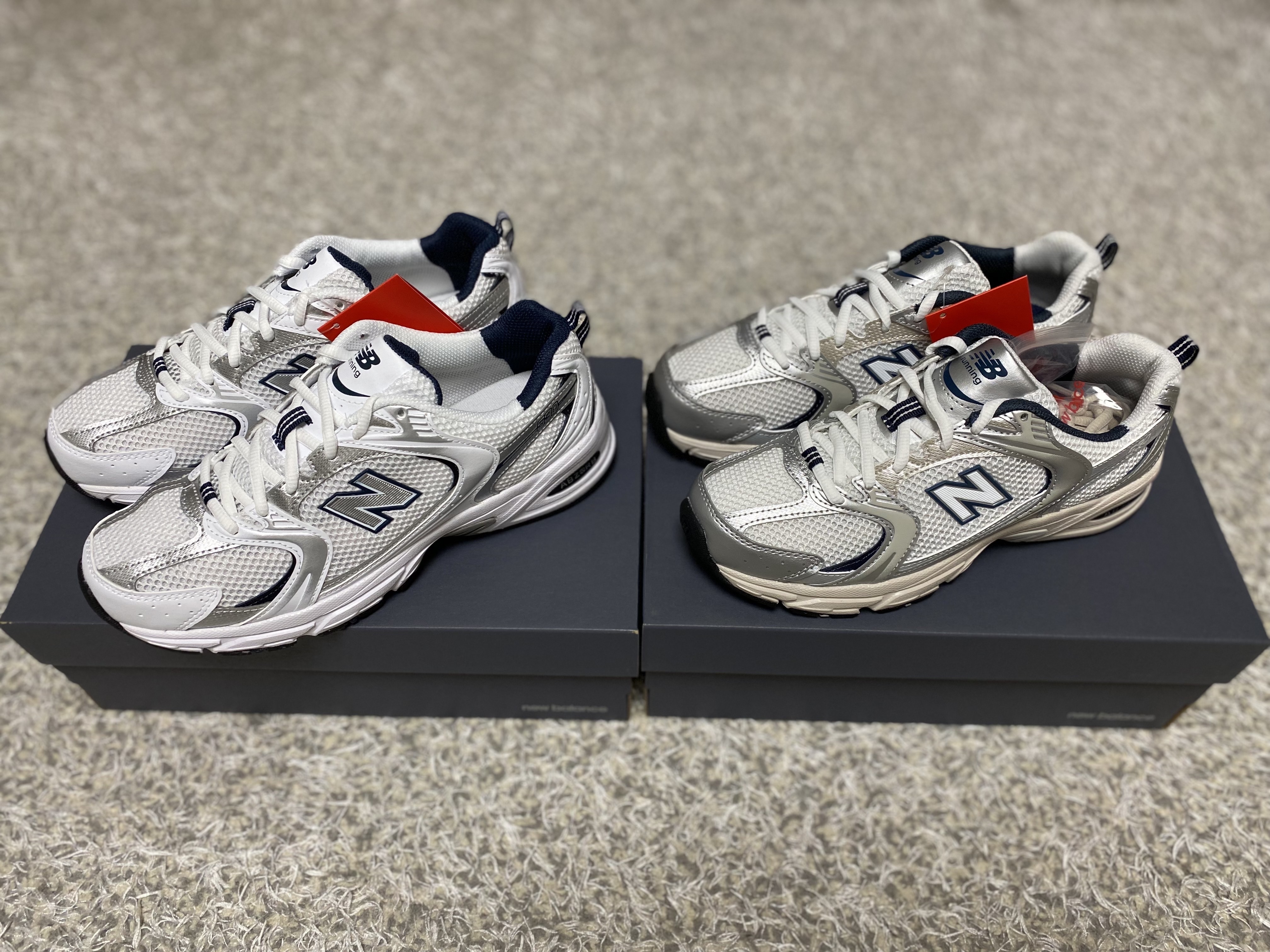 New Balance 530 Steel Grey 착용 스타일 - 1