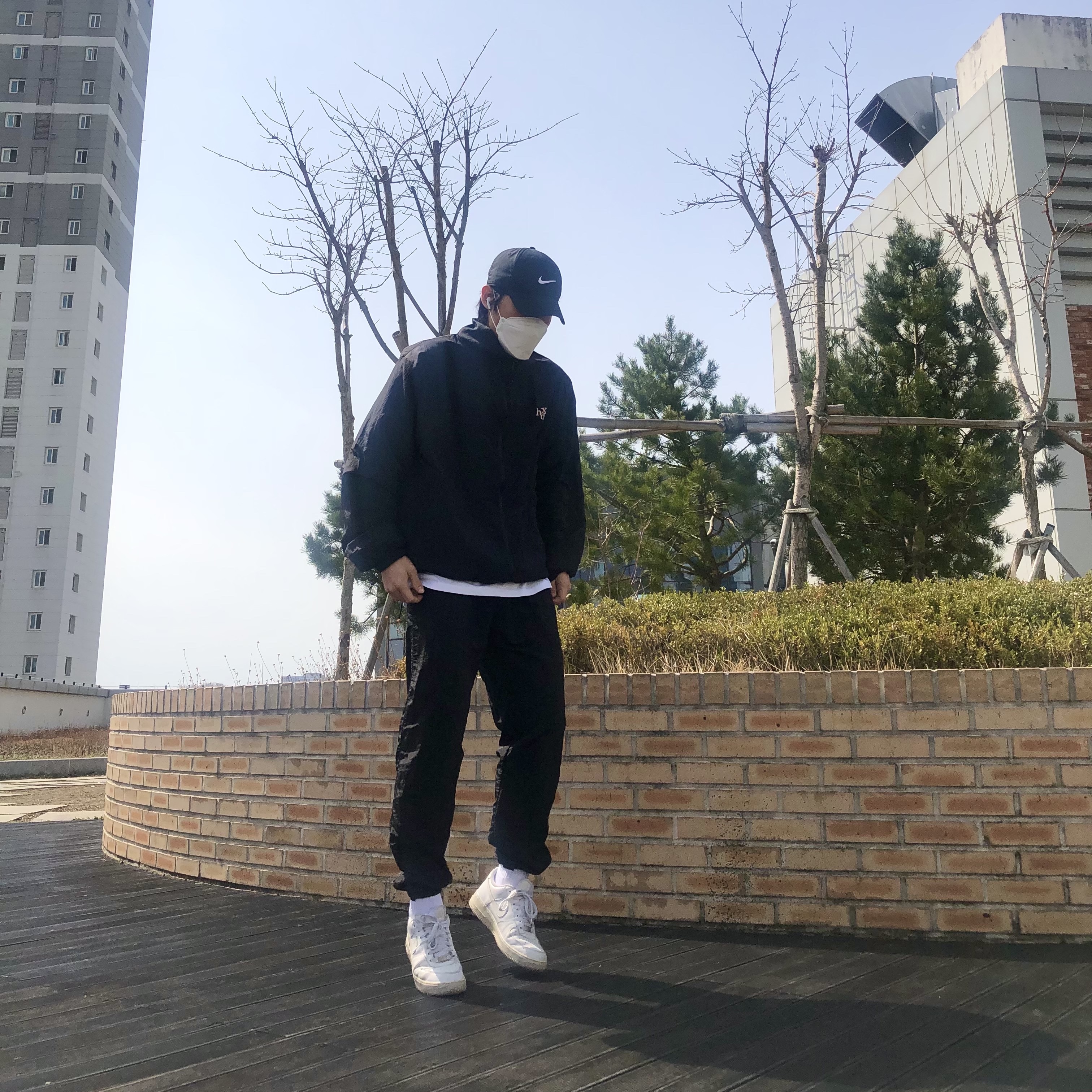 Nike Air Force 1 '07 Low White 착용 스타일