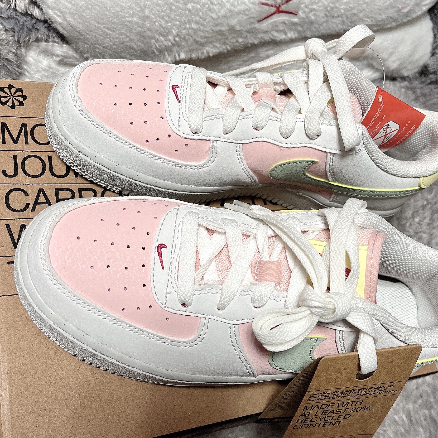 (GS) Nike Air Force 1 Impact Summit White Atmosphere 착용 스타일