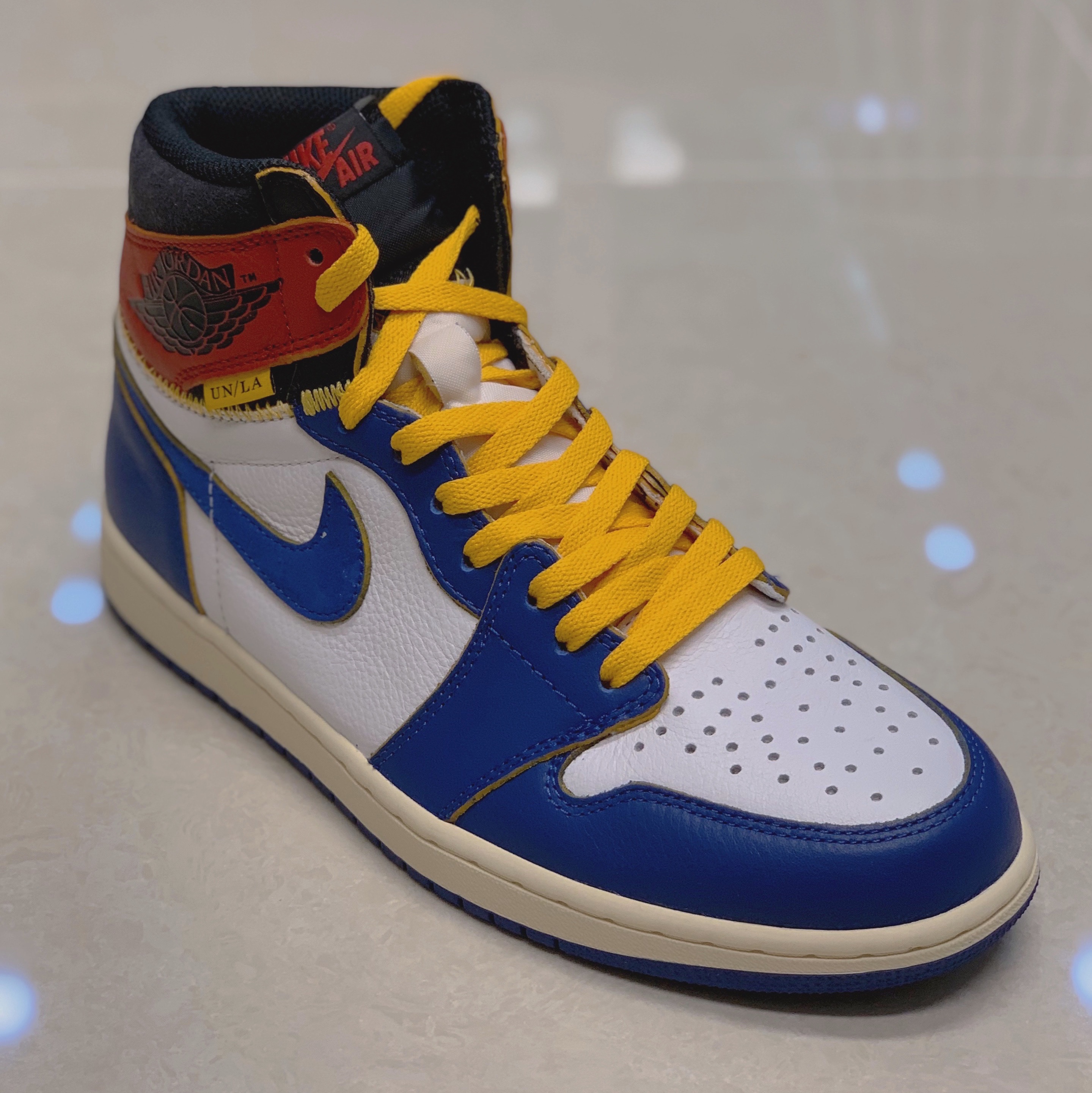 Jordan 1 x Union Retro High Blue Toe 착용 스타일