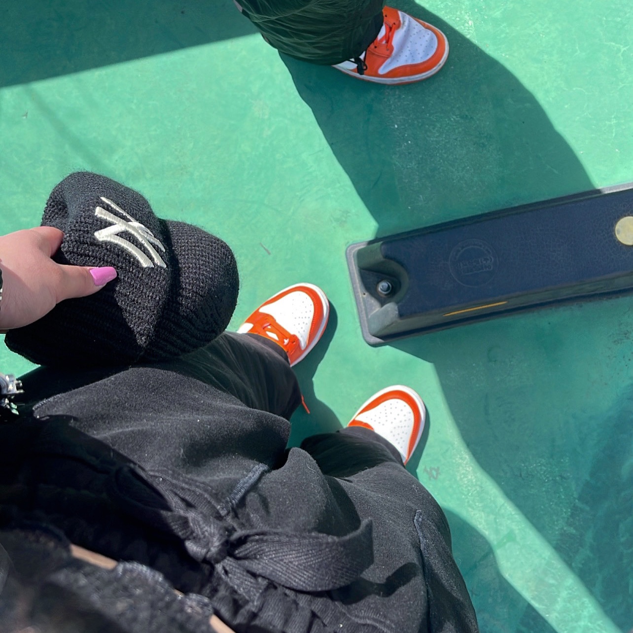 (GS) Nike Dunk High Orange Blaze, Nike Dunk High Retro Orange Blaze 착용 스타일