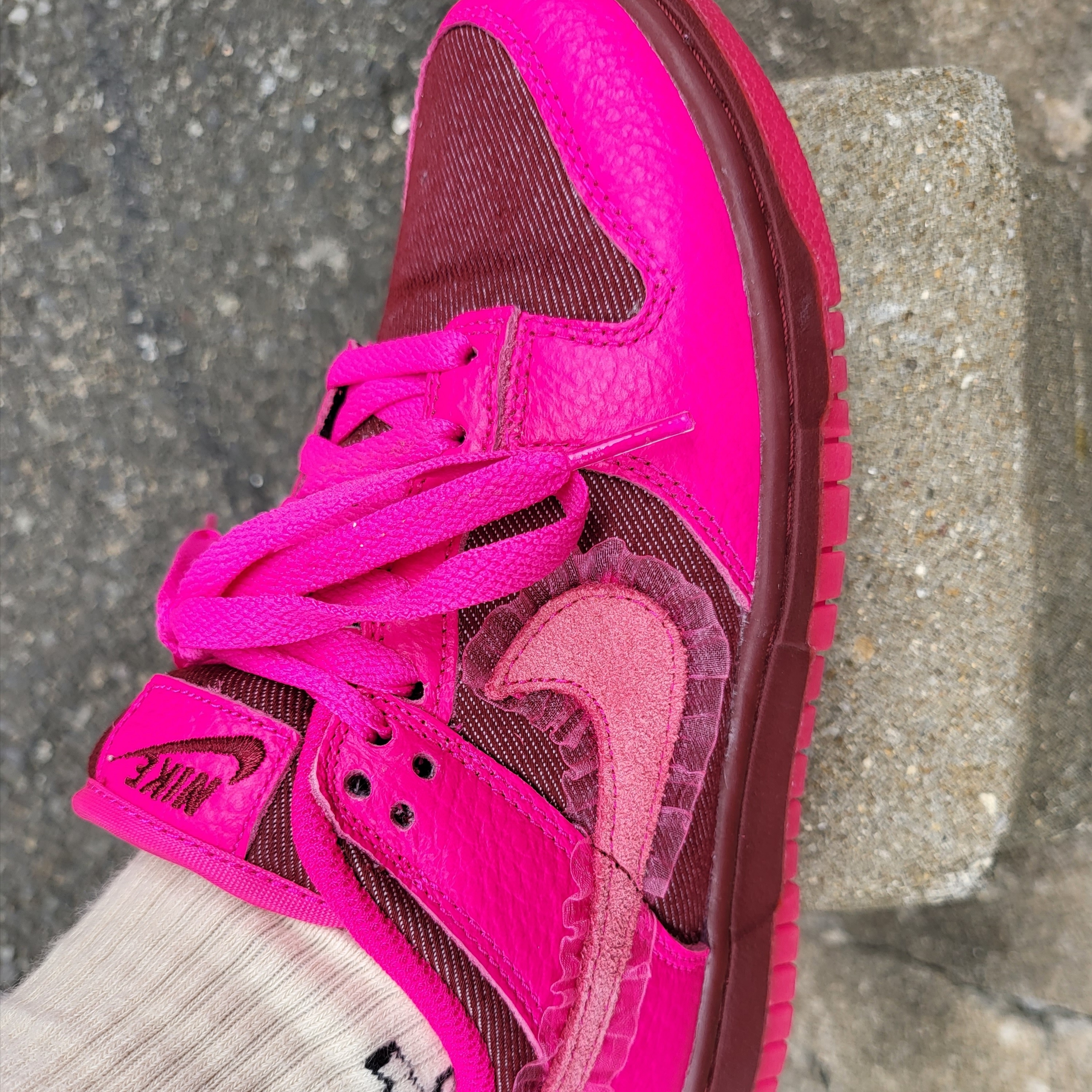 (W) Nike Dunk Low Prime Pink 착용 스타일