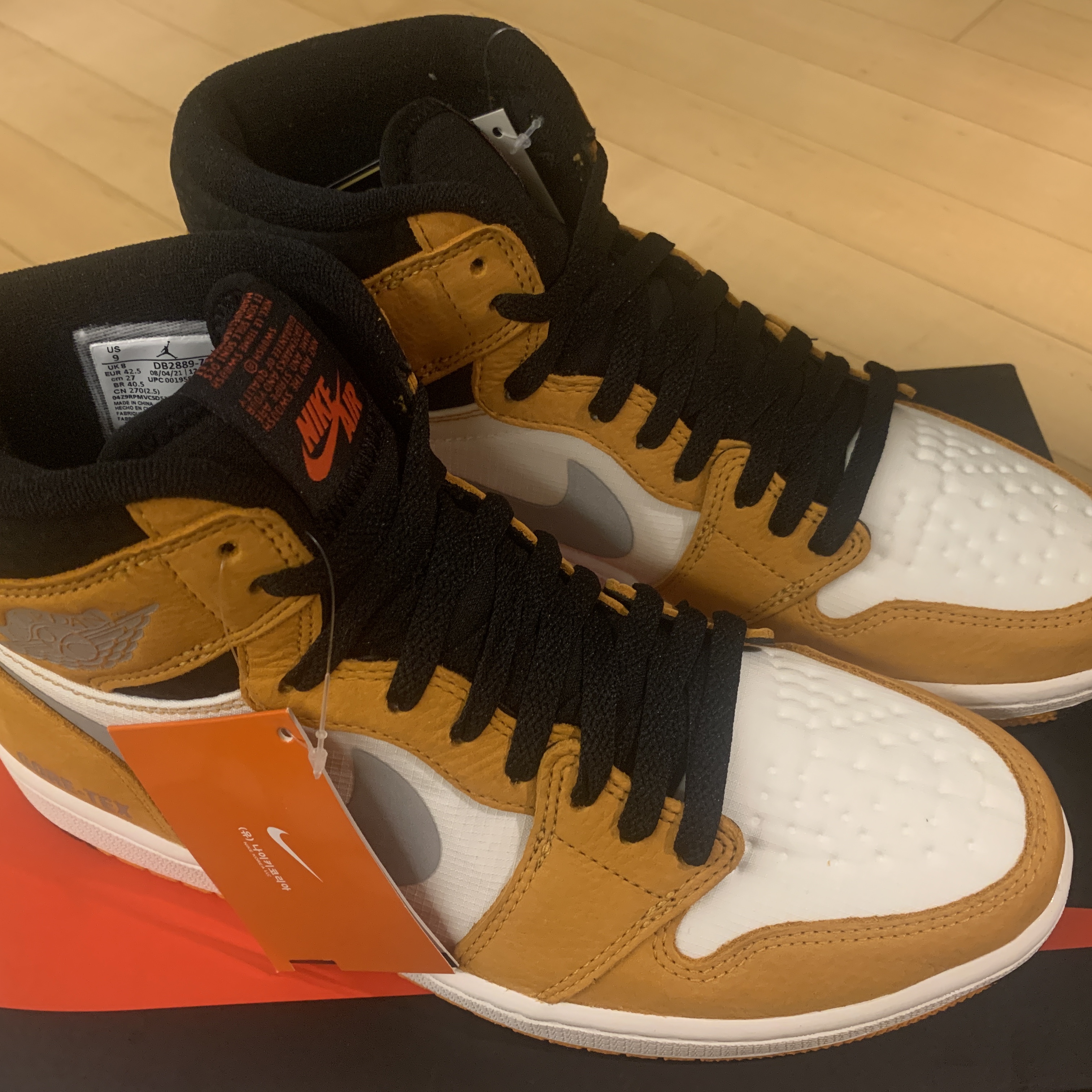 Jordan 1 Element Gore-Tex Light Curry 착용 스타일