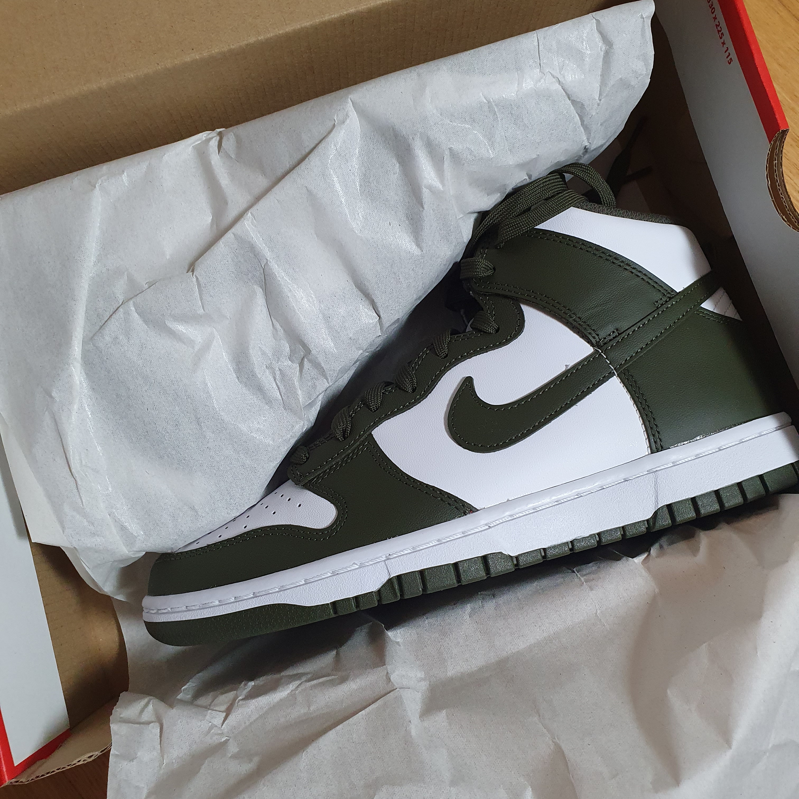 Nike Dunk High Retro Championship Khaki 착용 스타일