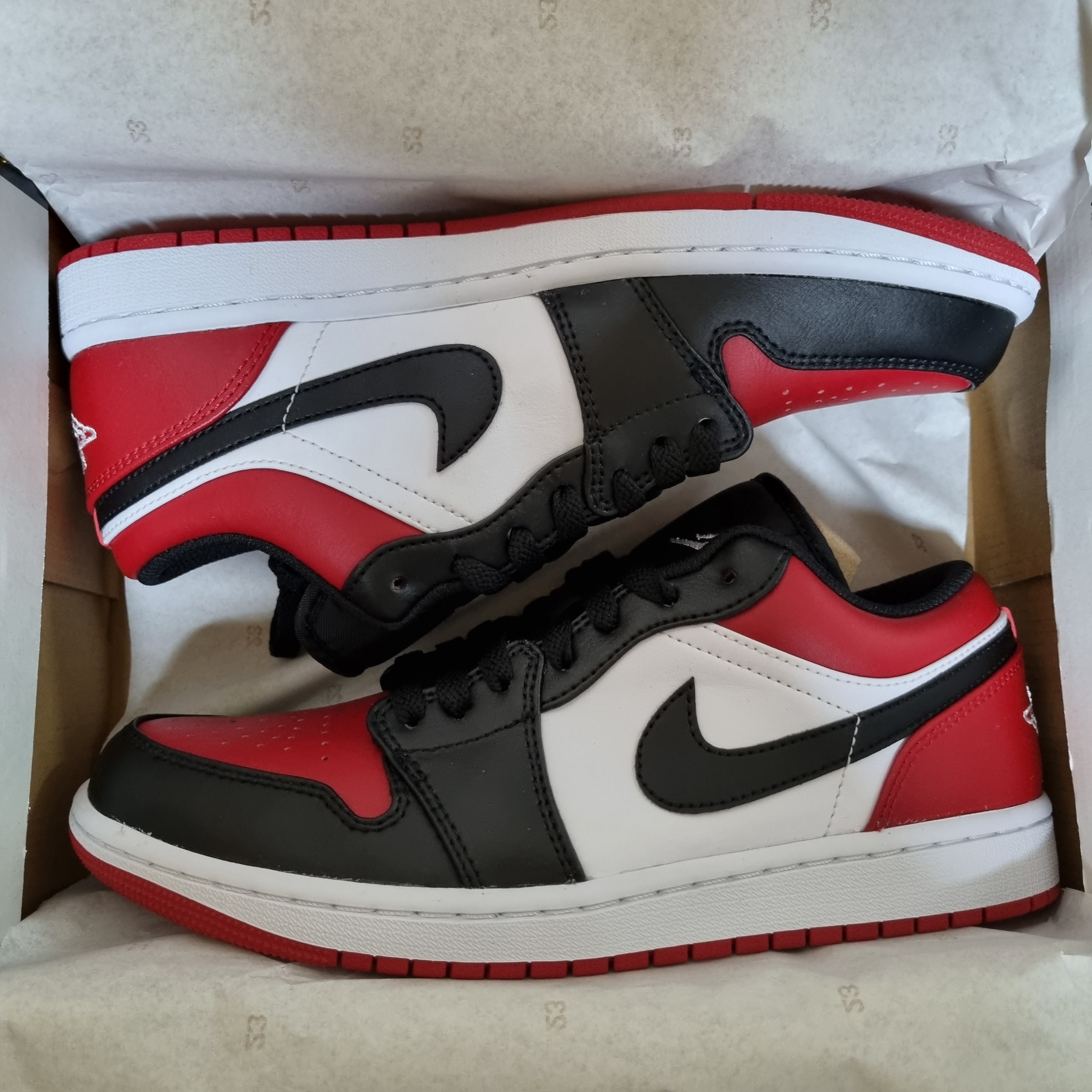 Jordan 1 Low Bred Toe 착용 스타일