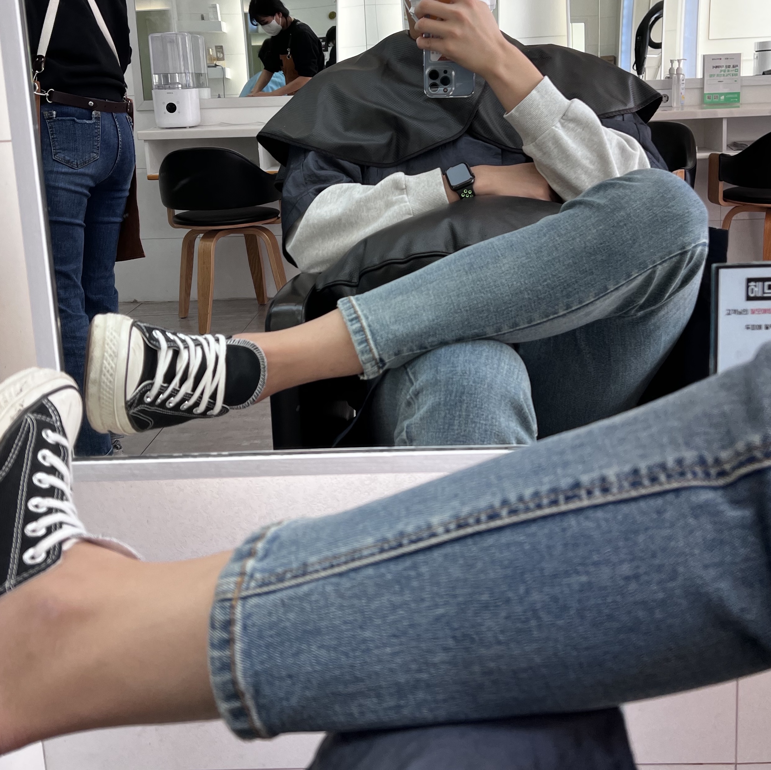 Converse Chuck 70 Ox Black - Standard 착용 스타일