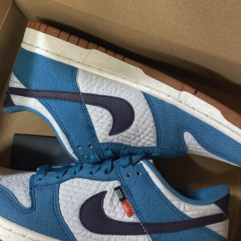 (GS) Nike Dunk Low SE Next Nature Riftblue 착용 스타일