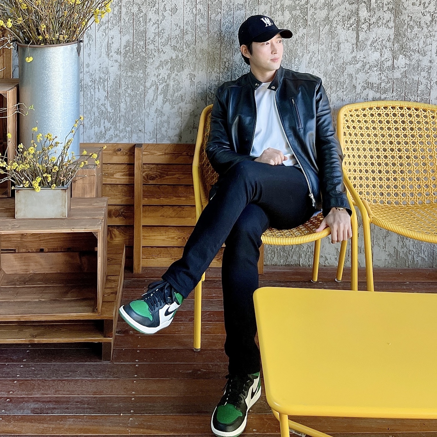 Jordan 1 Retro High OG Pine Green 착용 스타일