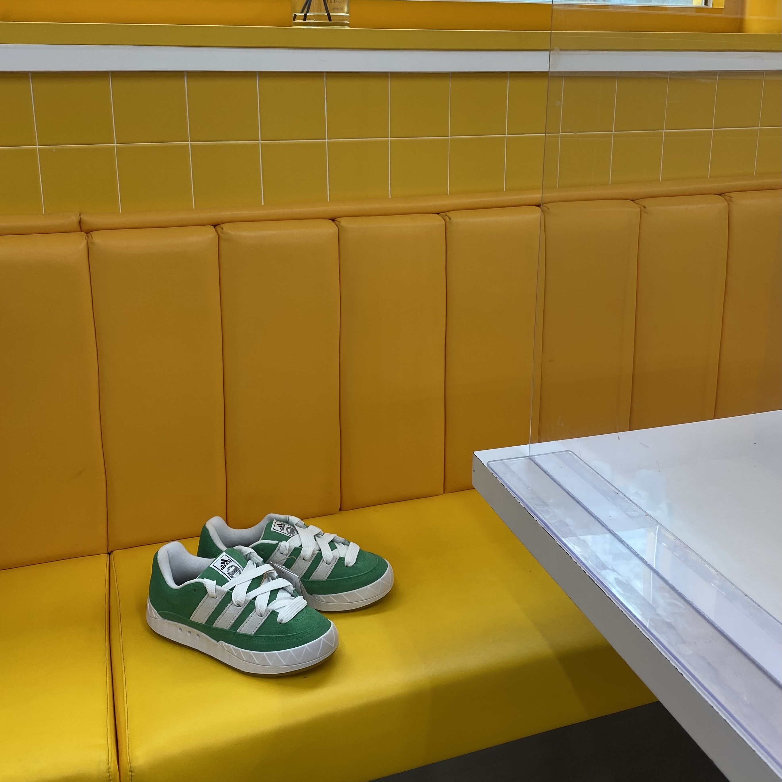 Adidas Adimatic Green 착용 스타일 - 3