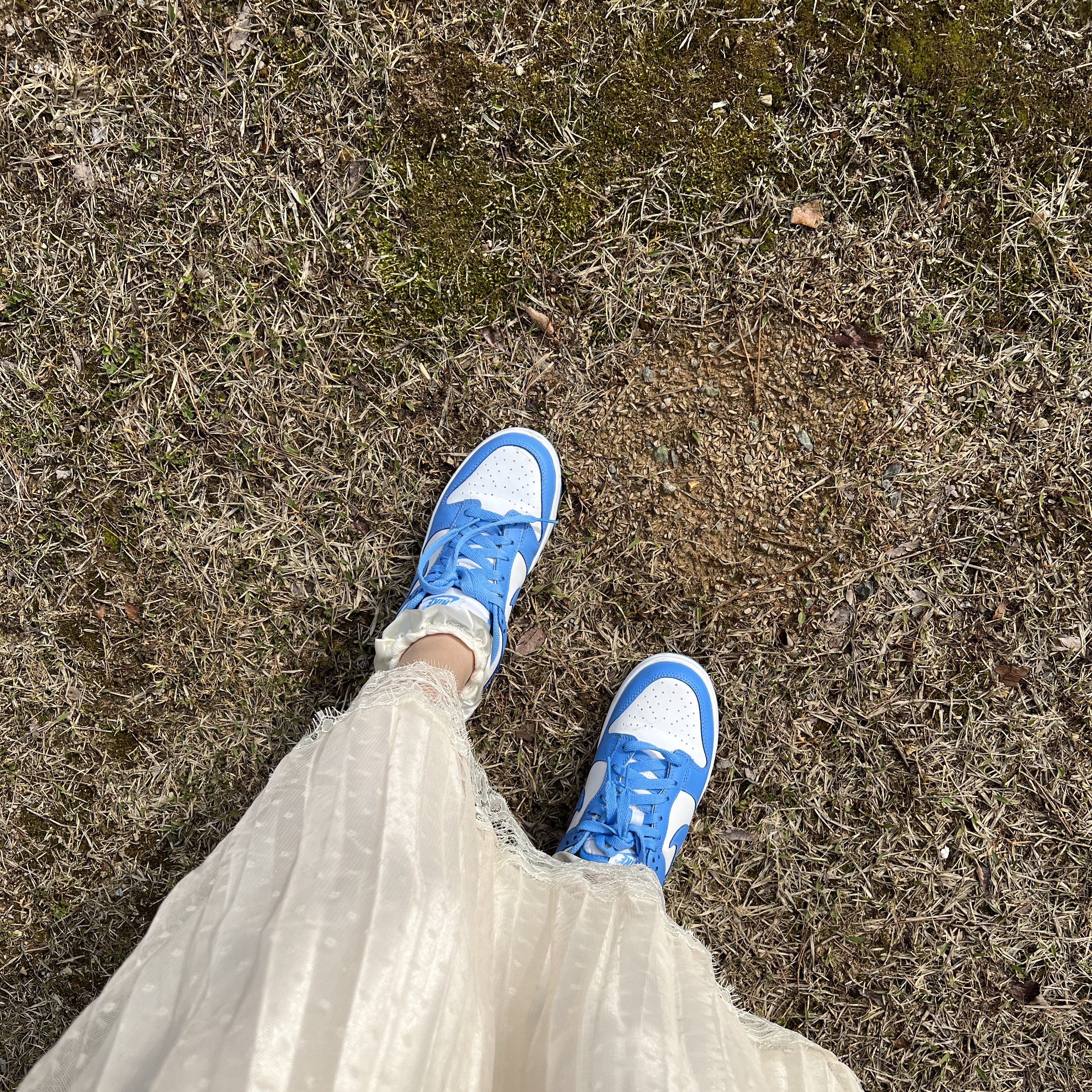 Nike Dunk Low Retro University Blue 착용 스타일