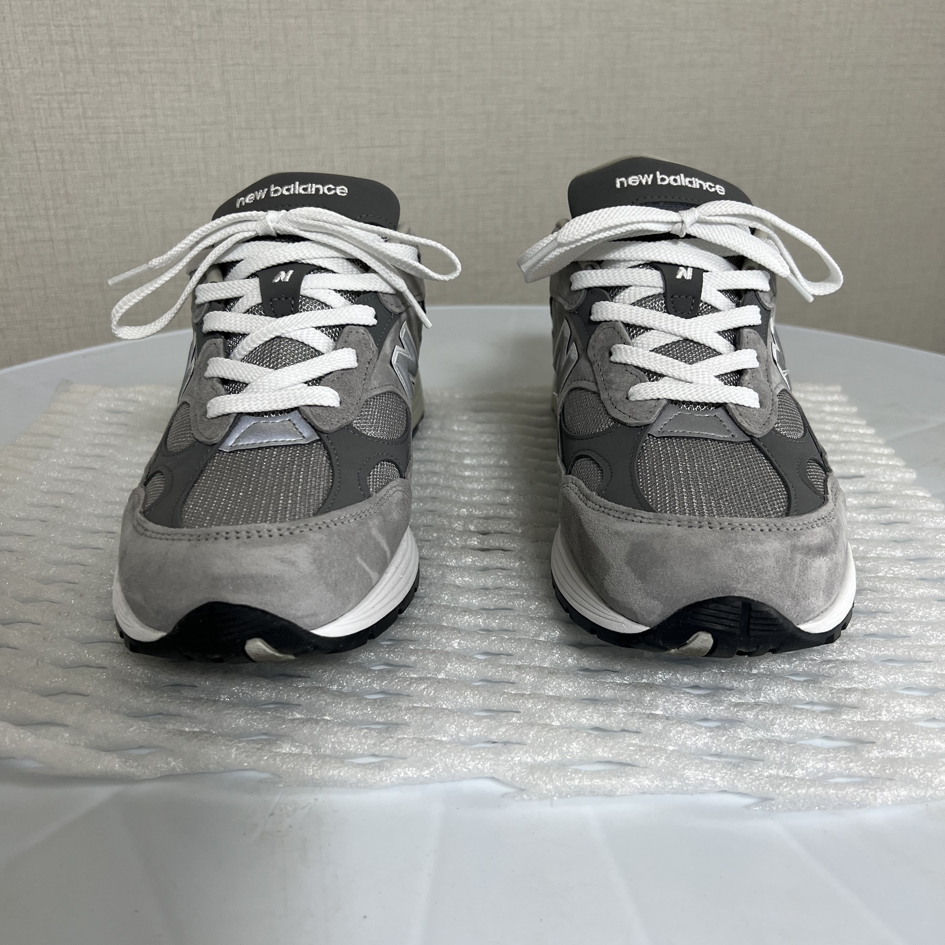 New Balance 992 Made in USA Grey - D Standard 착용 스타일 - 1