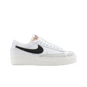 (W) Nike Blazer Low Platform White Black