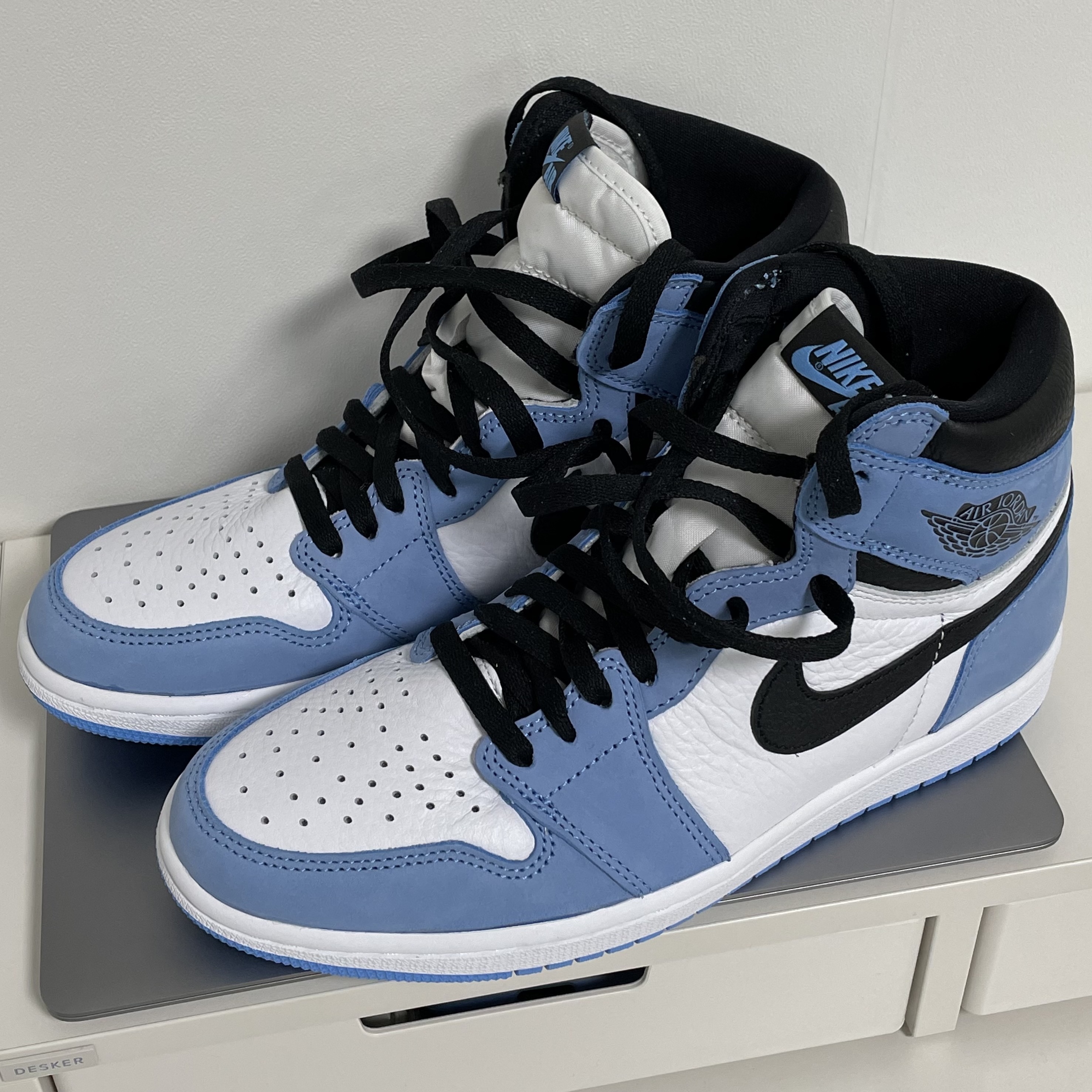 Jordan 1 Retro High OG University Blue, (GS) Jordan 1 Retro High OG University Blue 착용 스타일