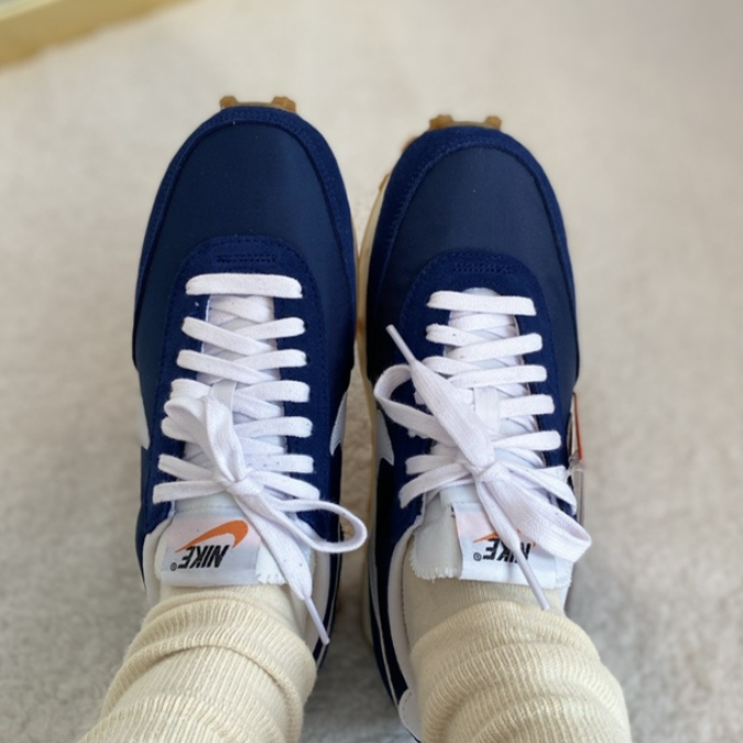 (W) Nike Daybreak Midnight Navy 착용 스타일 - 2
