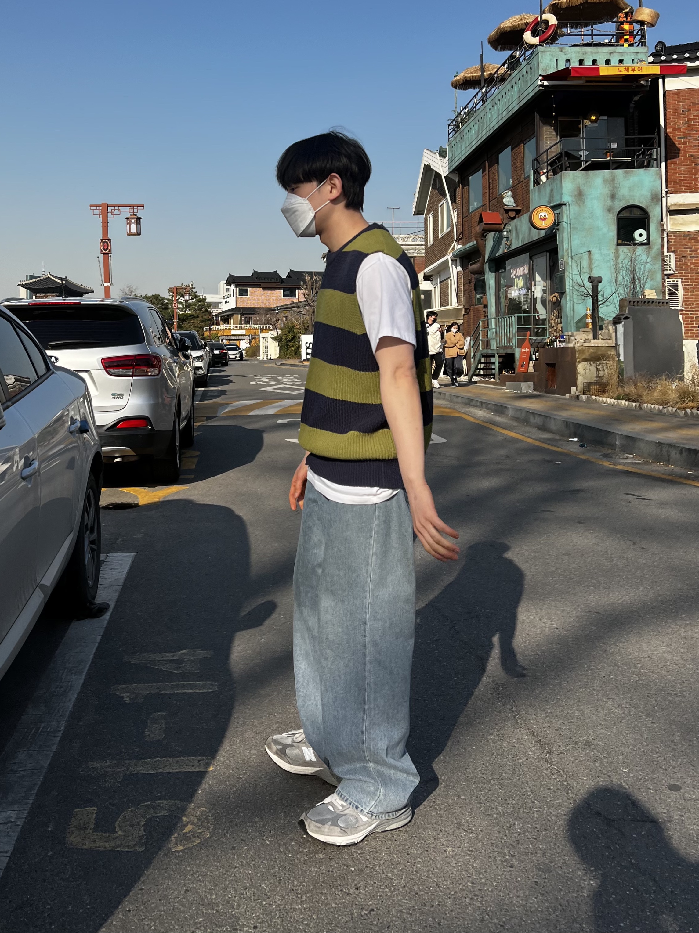 New Balance 993 Made in USA Grey - D Standard 착용 스타일