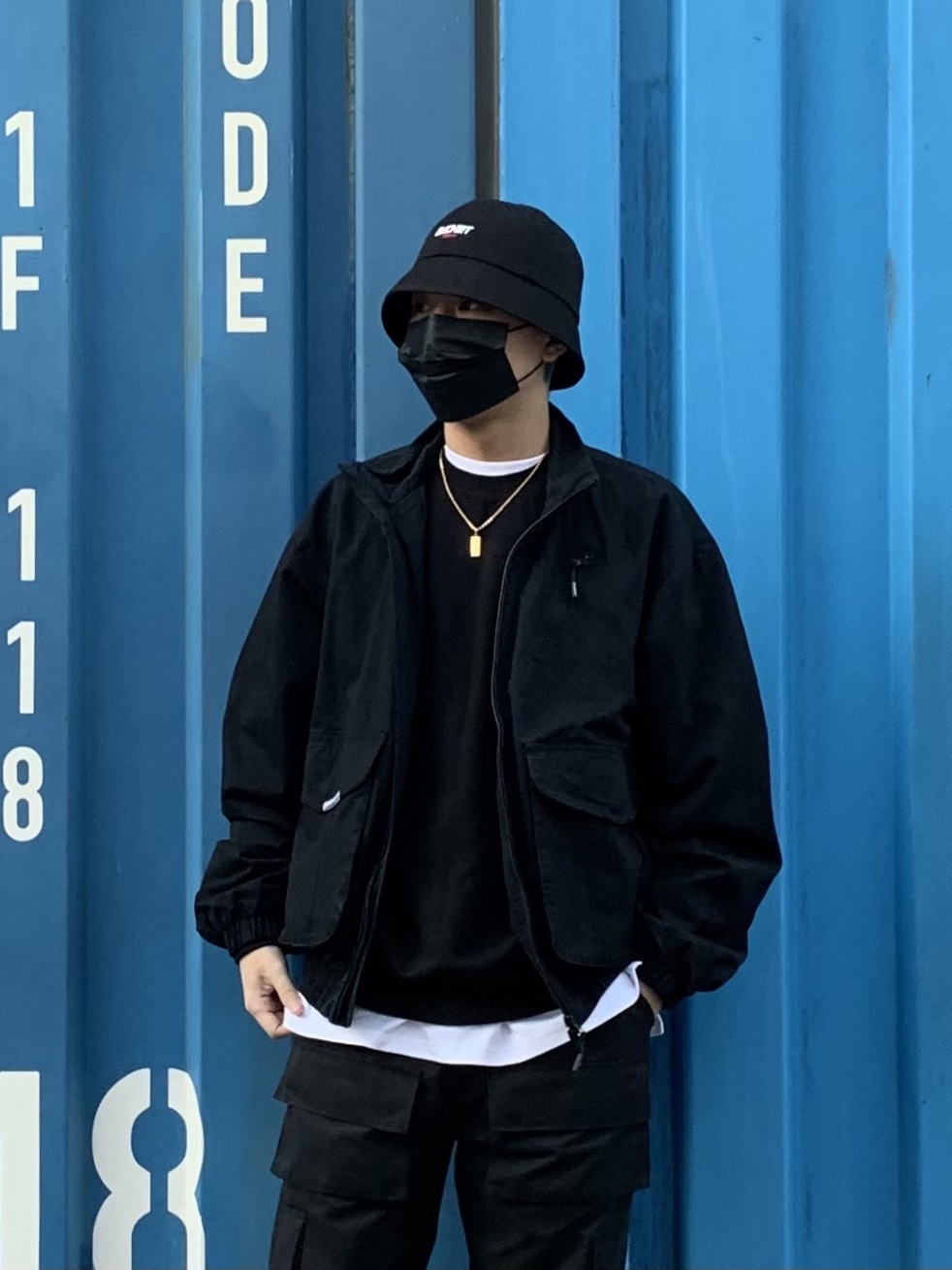 Jordan 1 Retro High OG Dark Marina Blue, (GS) Jordan 1 Retro High OG Dark Marina Blue 착용 스타일 - 3