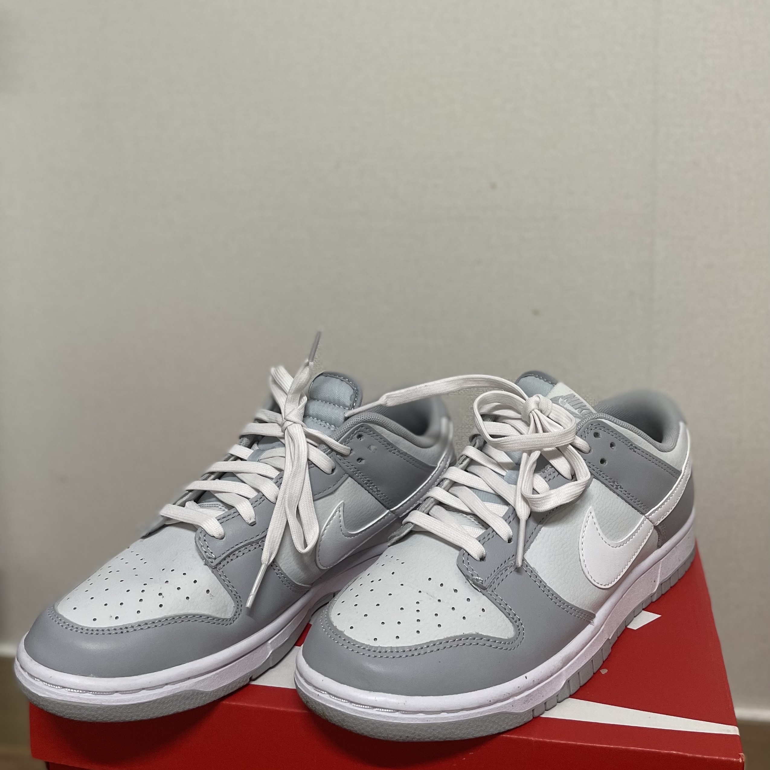 Nike Dunk Low Retro Wolf Grey 착용 스타일 - 1