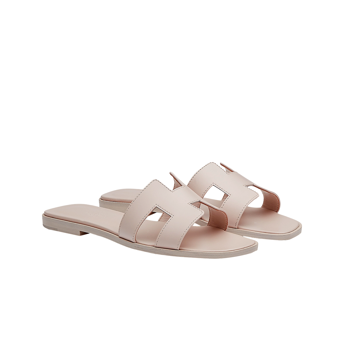 (W) 에르메스 오란 샌들 카프스킨 & 로즈 페탈((W) Hermes Oran Sandal Calfskin & Rose Petale) - 2