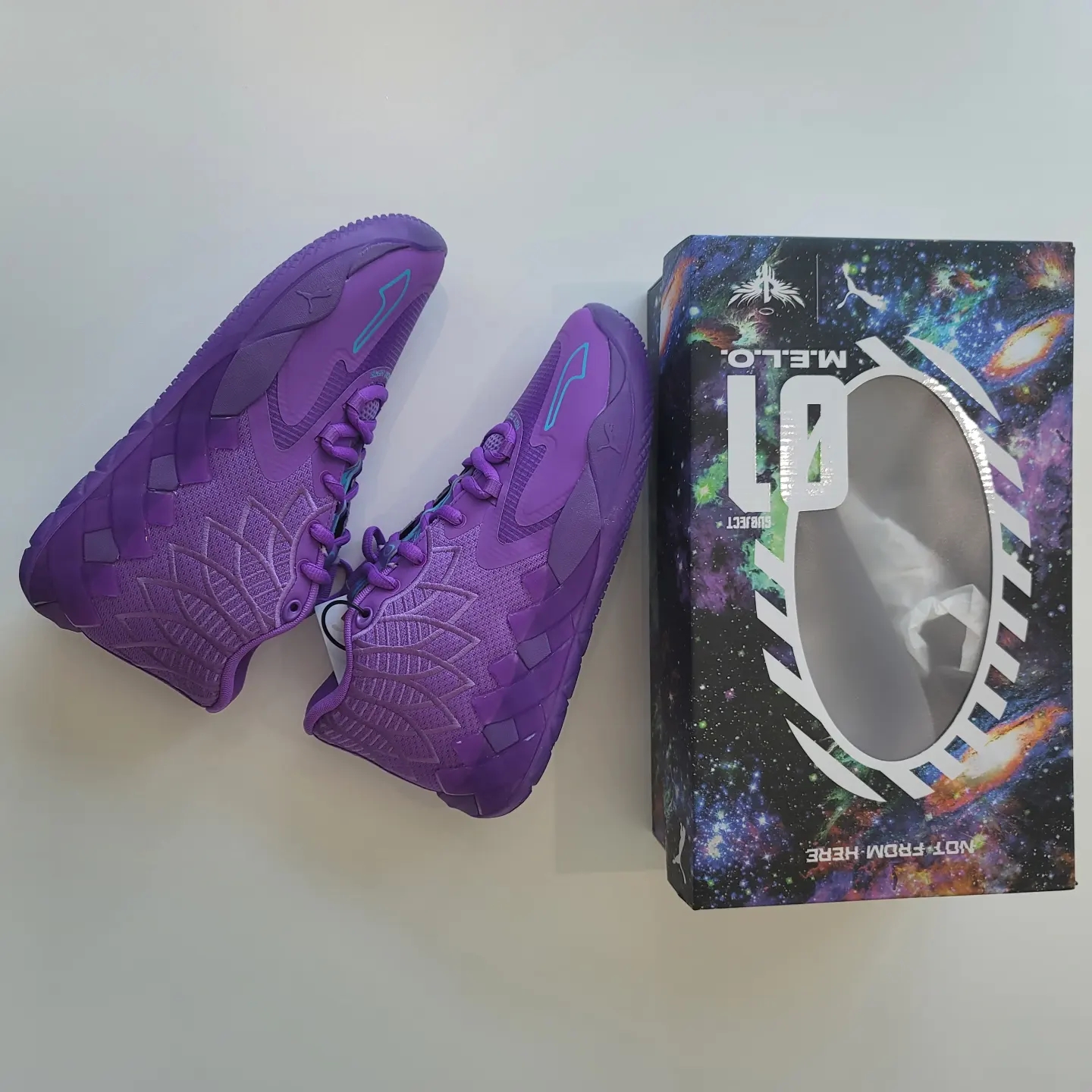 Puma MB.01 Queen City Purple Glimmer Blue Atoll 착용 스타일 - 1