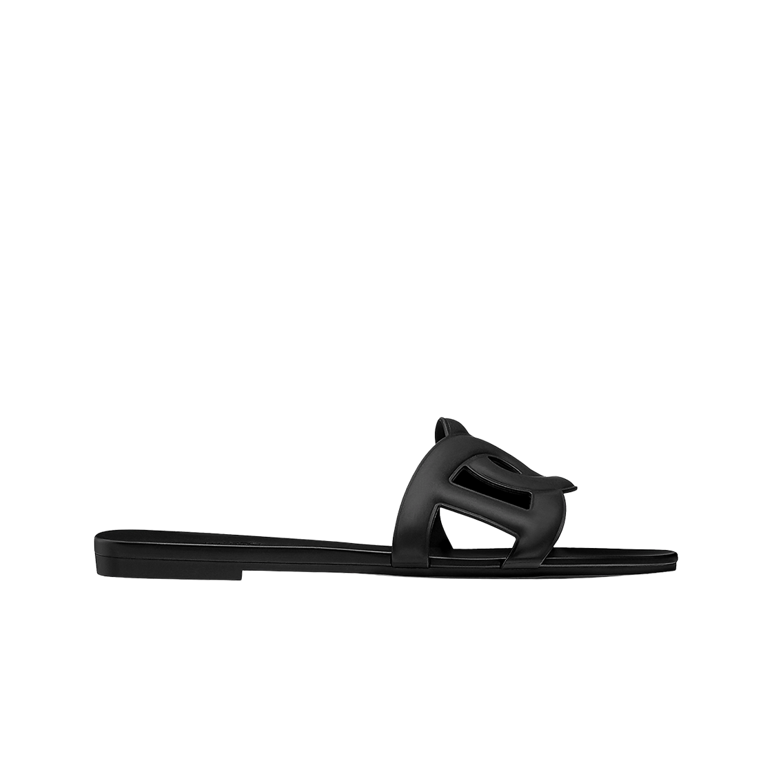 (W) 에르메스 알로하 샌들 러버 & 누아((W) Hermes Aloha Sandal Rubber & Noir)