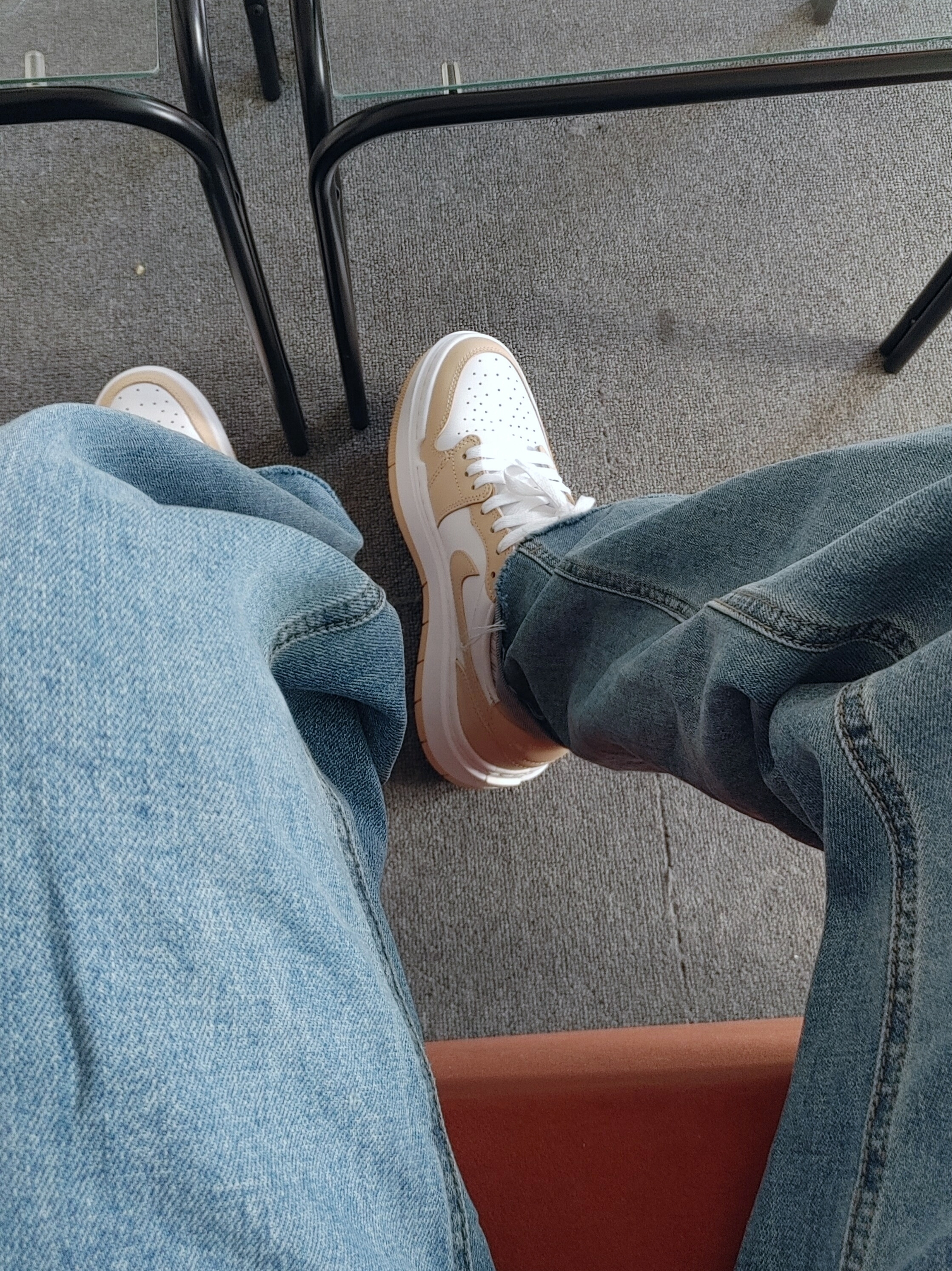 (W) Jordan 1 Elevate Low White Onyx 착용 스타일
