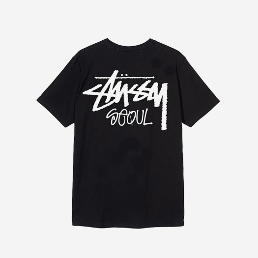 스투시 스탁 서울 티셔츠 블랙 2022