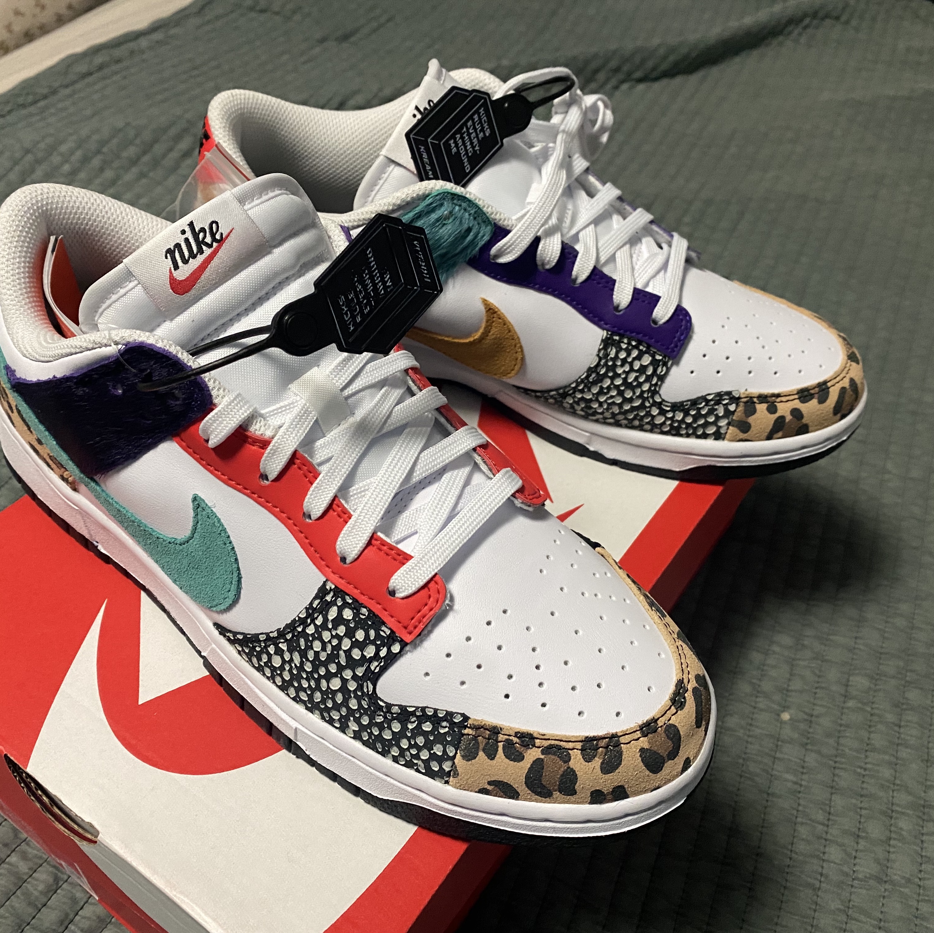 (W) Nike Dunk Low SE Patchwork 착용 스타일