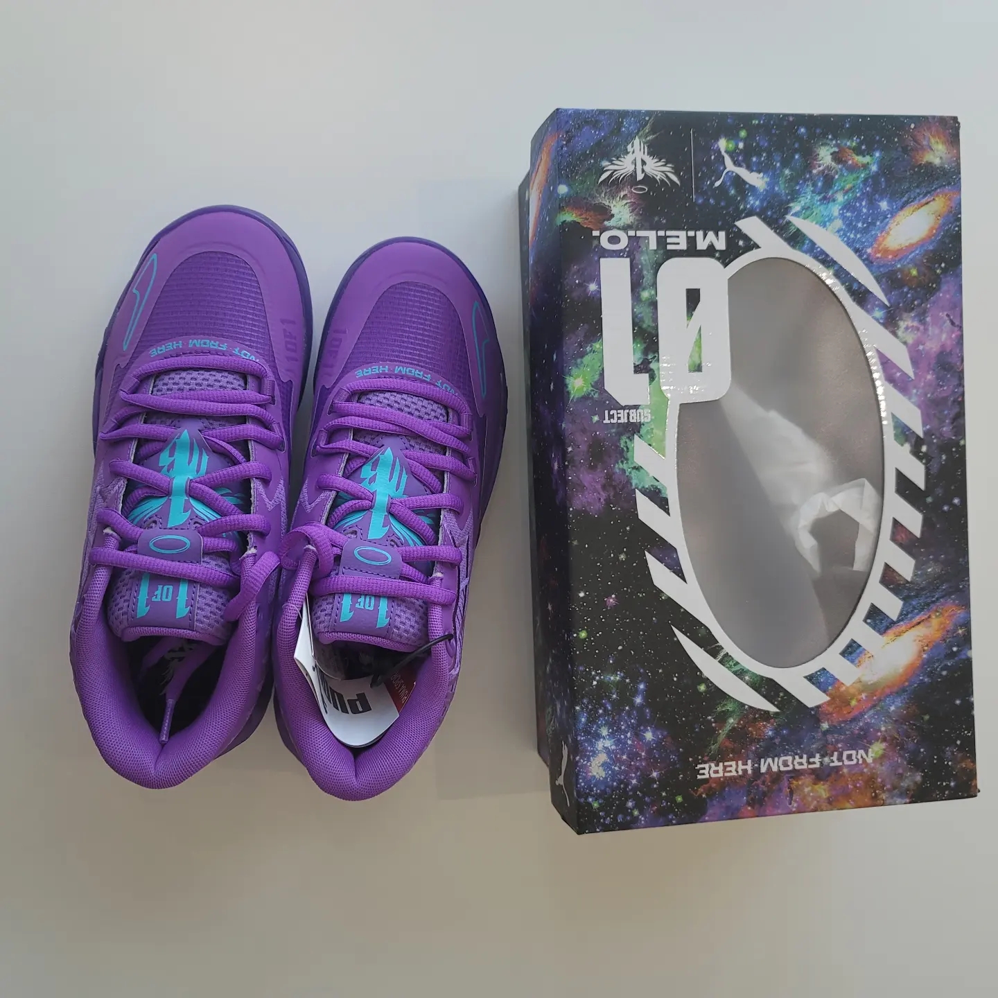 Puma MB.01 Queen City Purple Glimmer Blue Atoll 착용 스타일 - 2