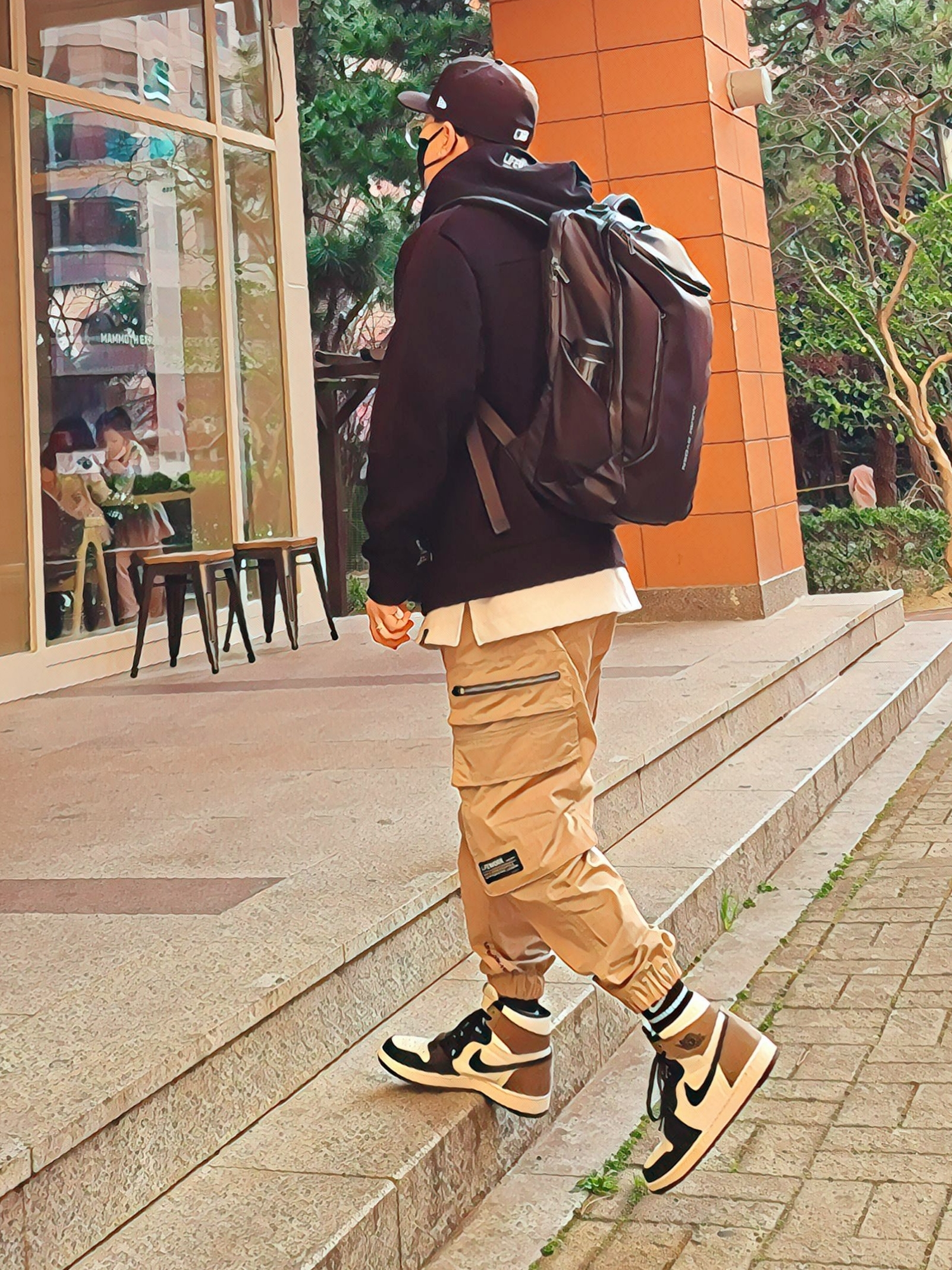 Jordan 1 Retro High OG Black Mocha 착용 스타일