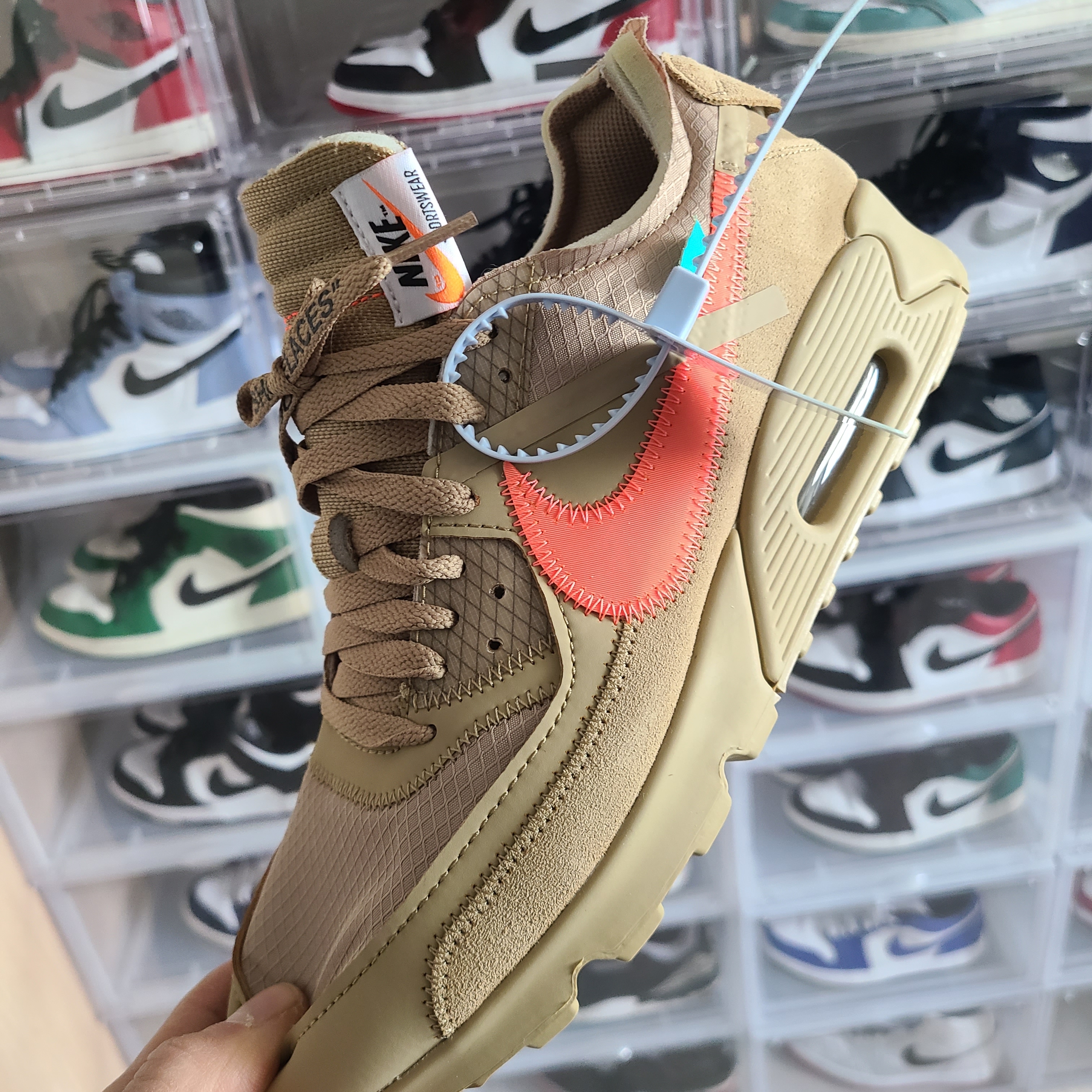 Nike x Off-White Air Max 90 V2 Desert Ore 착용 스타일 - 2