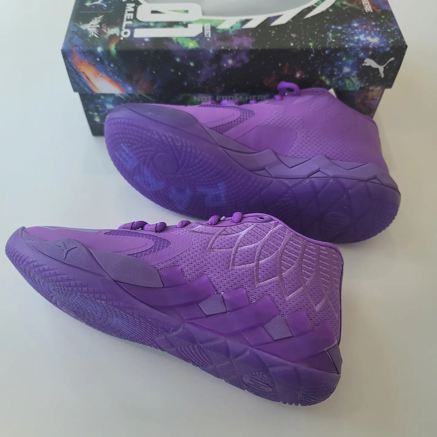 Puma MB.01 Queen City Purple Glimmer Blue Atoll 착용 스타일 - 3