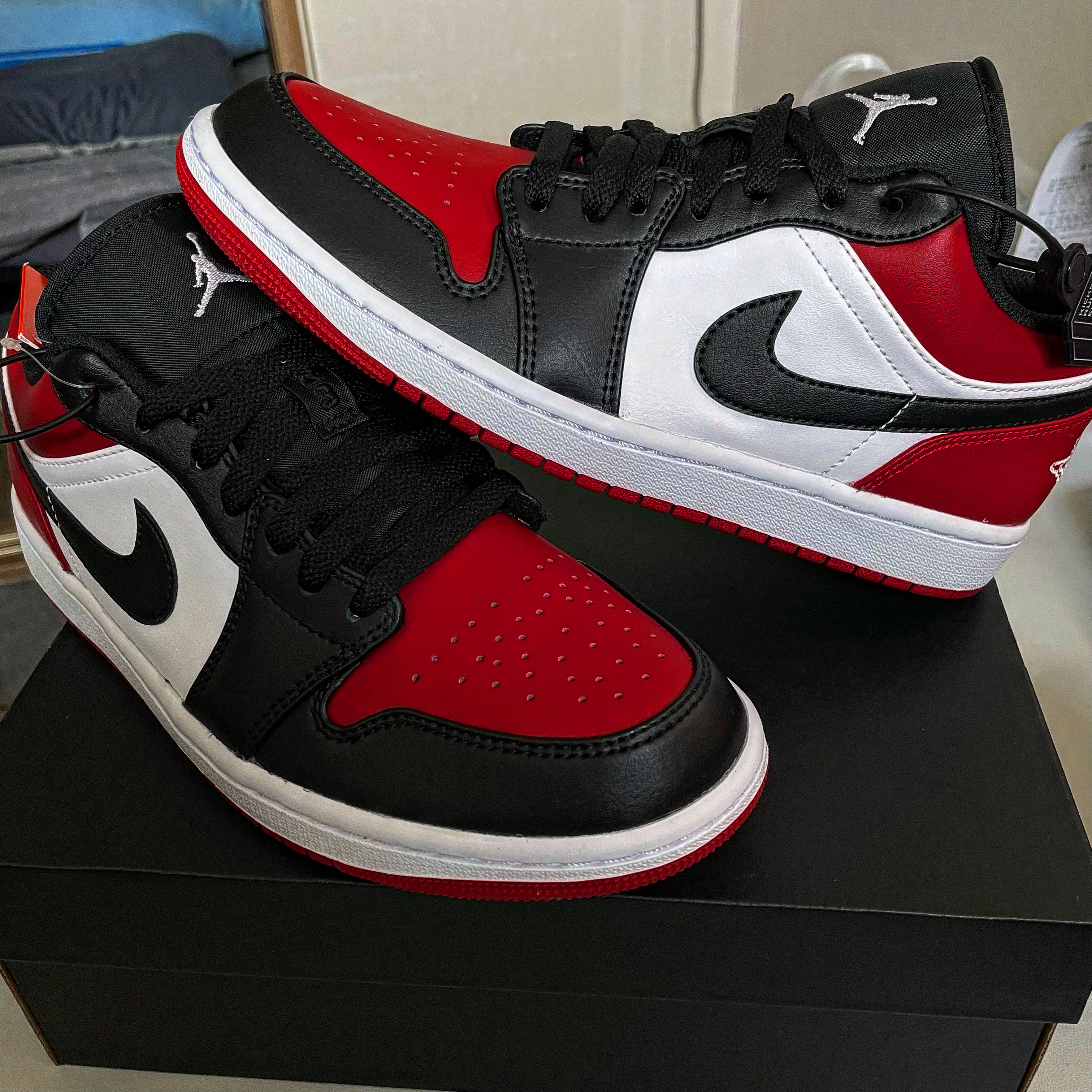Jordan 1 Low Bred Toe 착용 스타일