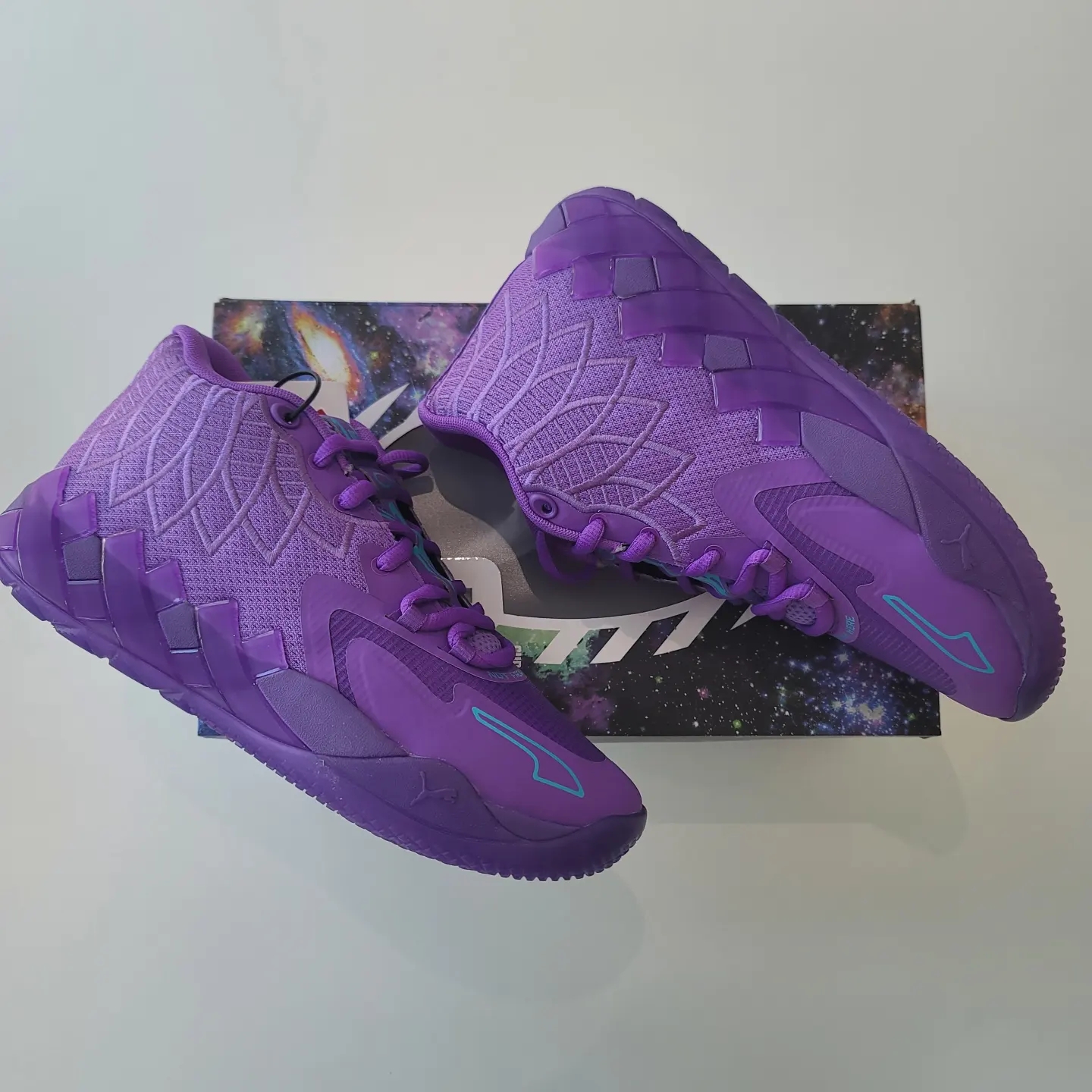 Puma MB.01 Queen City Purple Glimmer Blue Atoll 착용 스타일 - 5