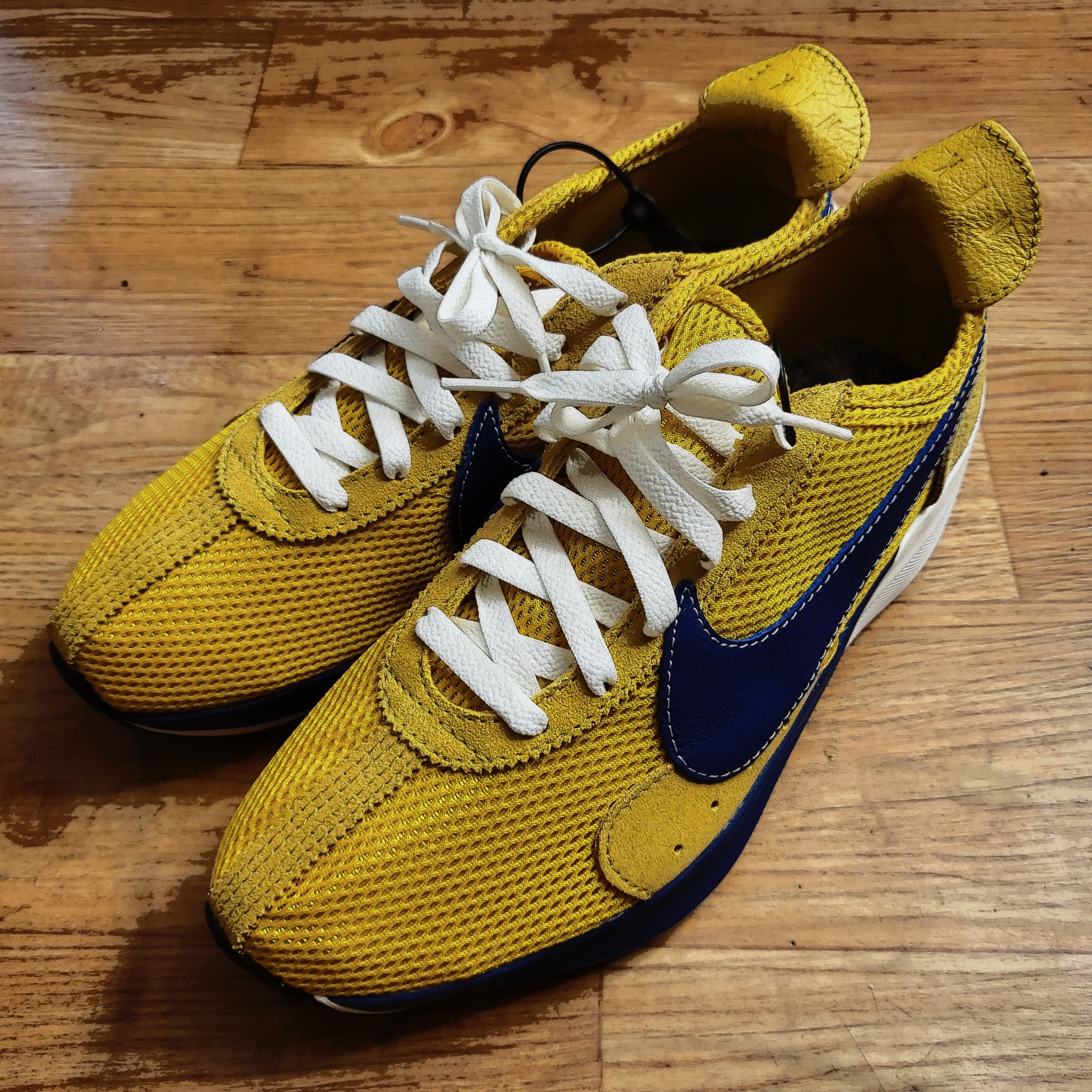Nike Moon Racer Sail Solar Blue, Nike Moon Racer Mountain Blue Team Orange 착용 스타일 - 4