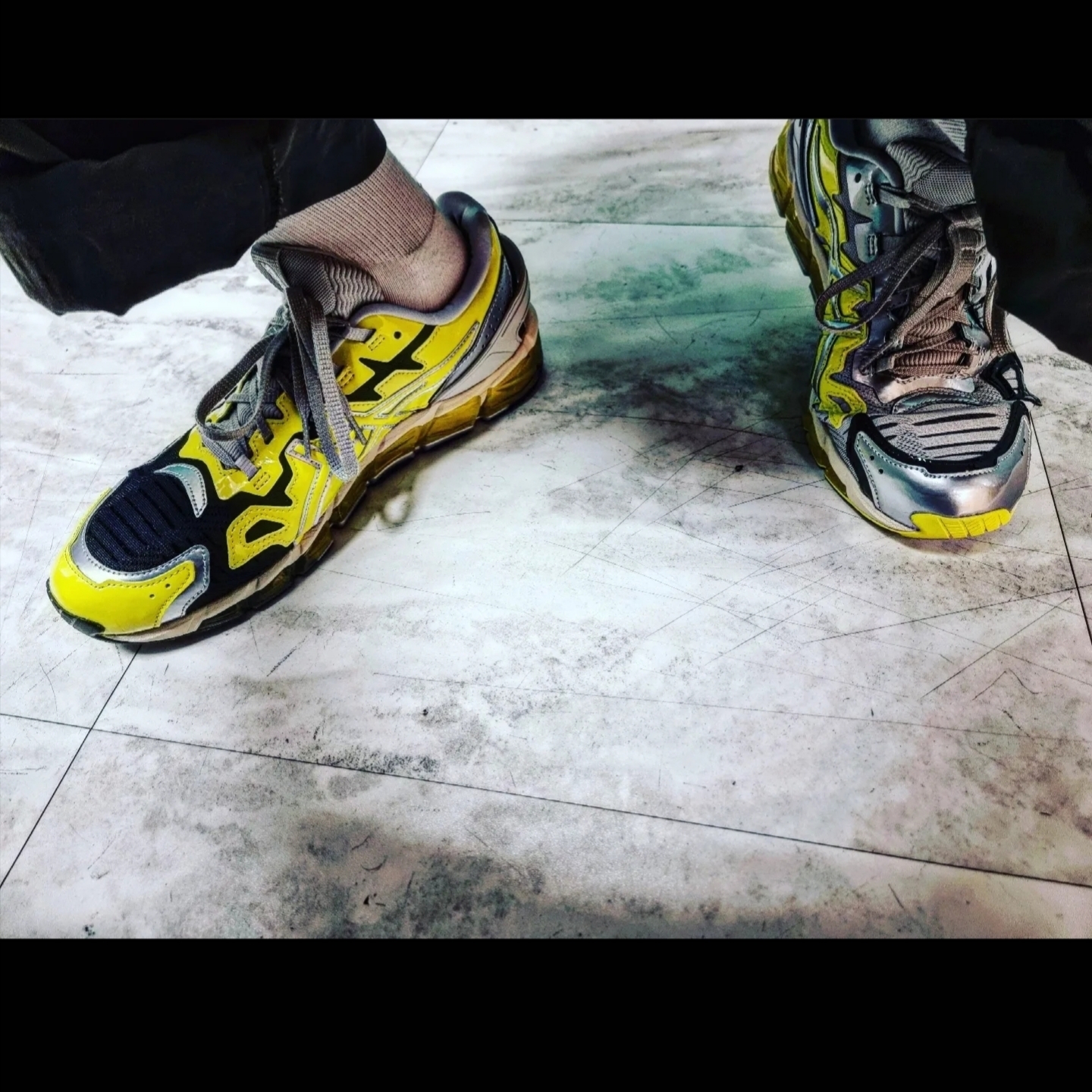 Asics x GmbH Gel-Quantum 360 6 Pure Silver Sour Yuzu 착용 스타일