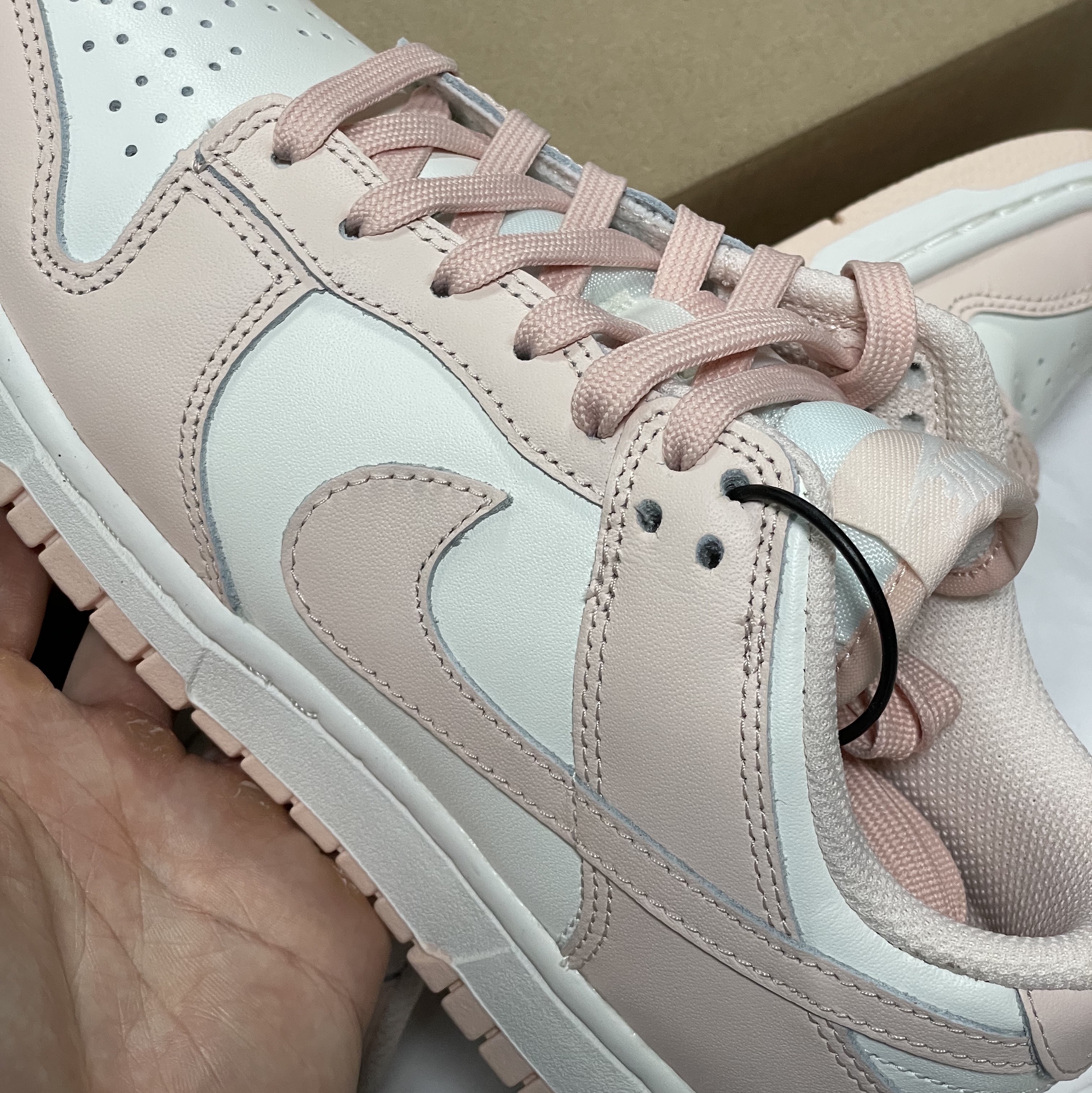 (W) Nike Dunk Low Orange Pearl 착용 스타일 - 2